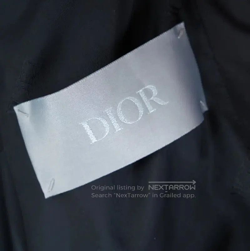 Dior Dior Black Nylon Logo Embroidered Long Coat . Size US L / EU 52-54 / 3 - 4 Thumbnail
