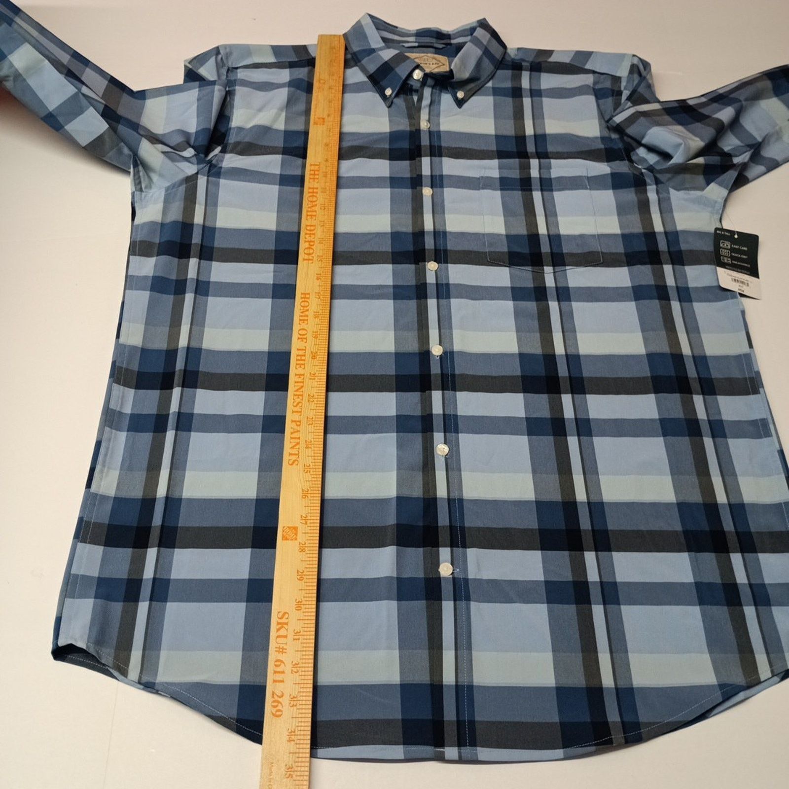 St. Johns Bay St John’s Bay Button Shirt Men's Size XLT Blue Plaid Classic Size US XL / EU 56 / 4 - 6 Thumbnail