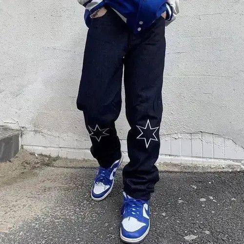 Japanese Brand × Vintage star print street pants Size US 31 - 2 Thumbnail