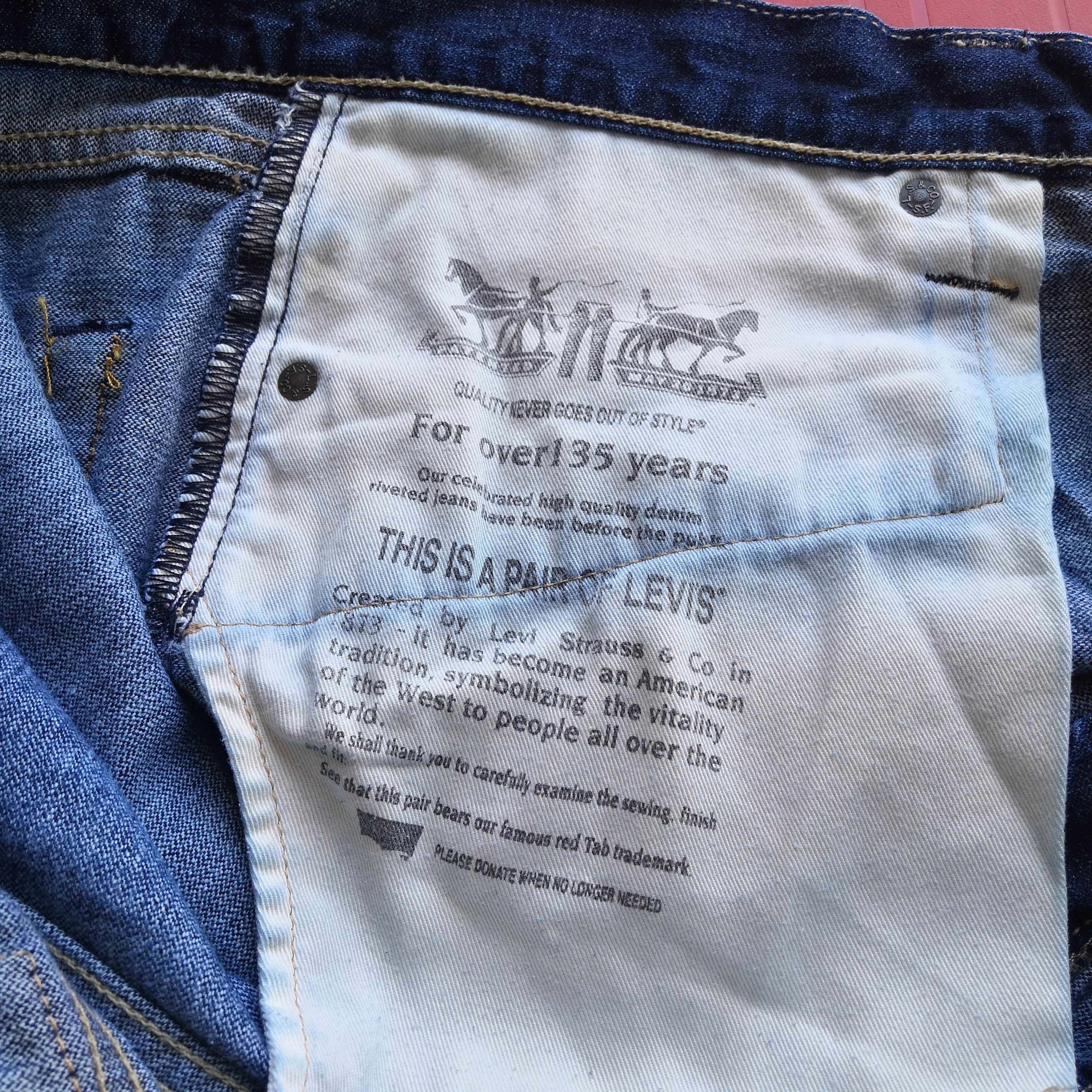 Levi's Vintage Levis Release Hem Distressed Jeans Levi's 508 Denim Size US 36 / EU 52 - 6 Thumbnail
