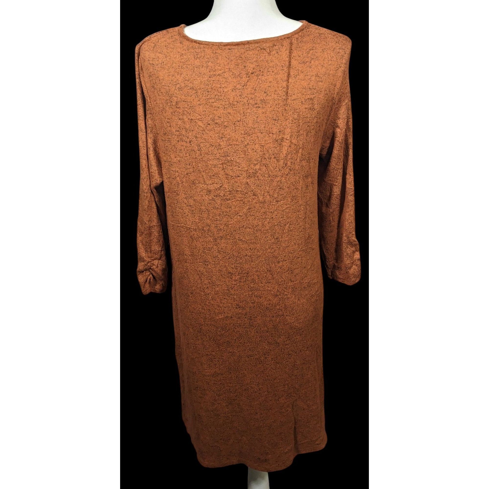 Other AGB Brown With Black Speckles Sweater Dress With Pockets Size L / US 10 / IT 46 - 2 Thumbnail