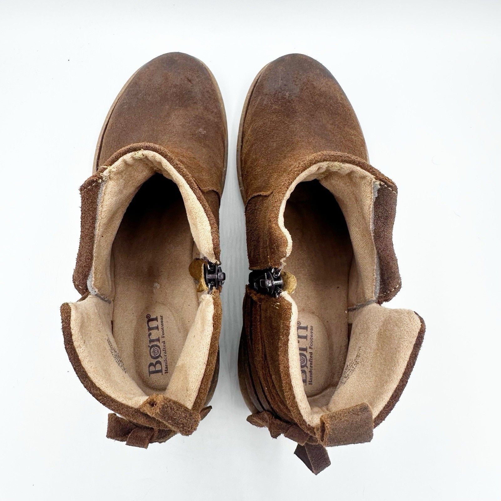 Born Born Vaughn Boots Women's Sz 10 Brown Leather Ankle Booties Size US 10 / IT 40 - 8 Thumbnail