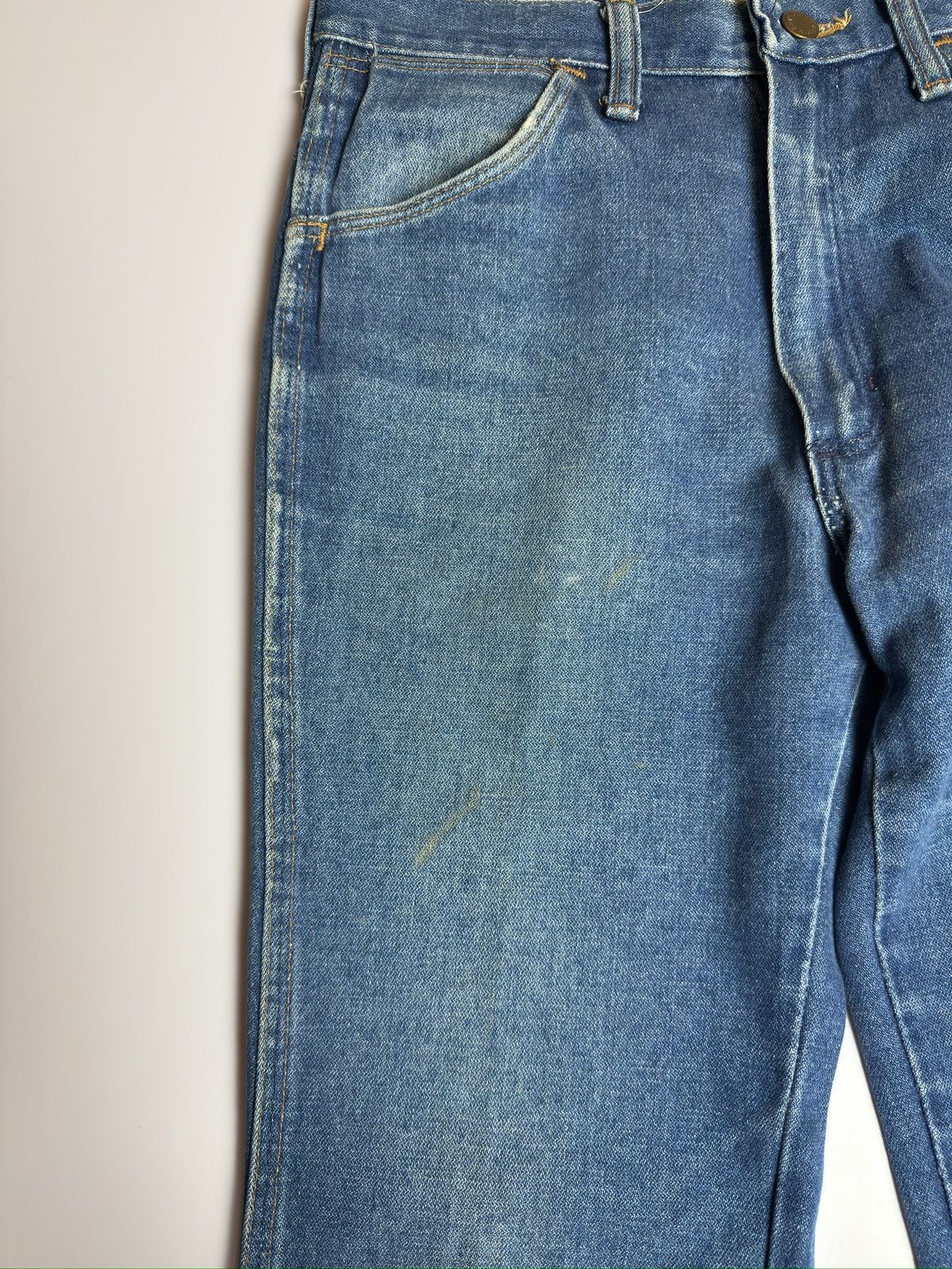 Wrangler Vintage 70s/80s Wrangler 935 DEN Slim Fit Flare Size US 29 - 4 Thumbnail