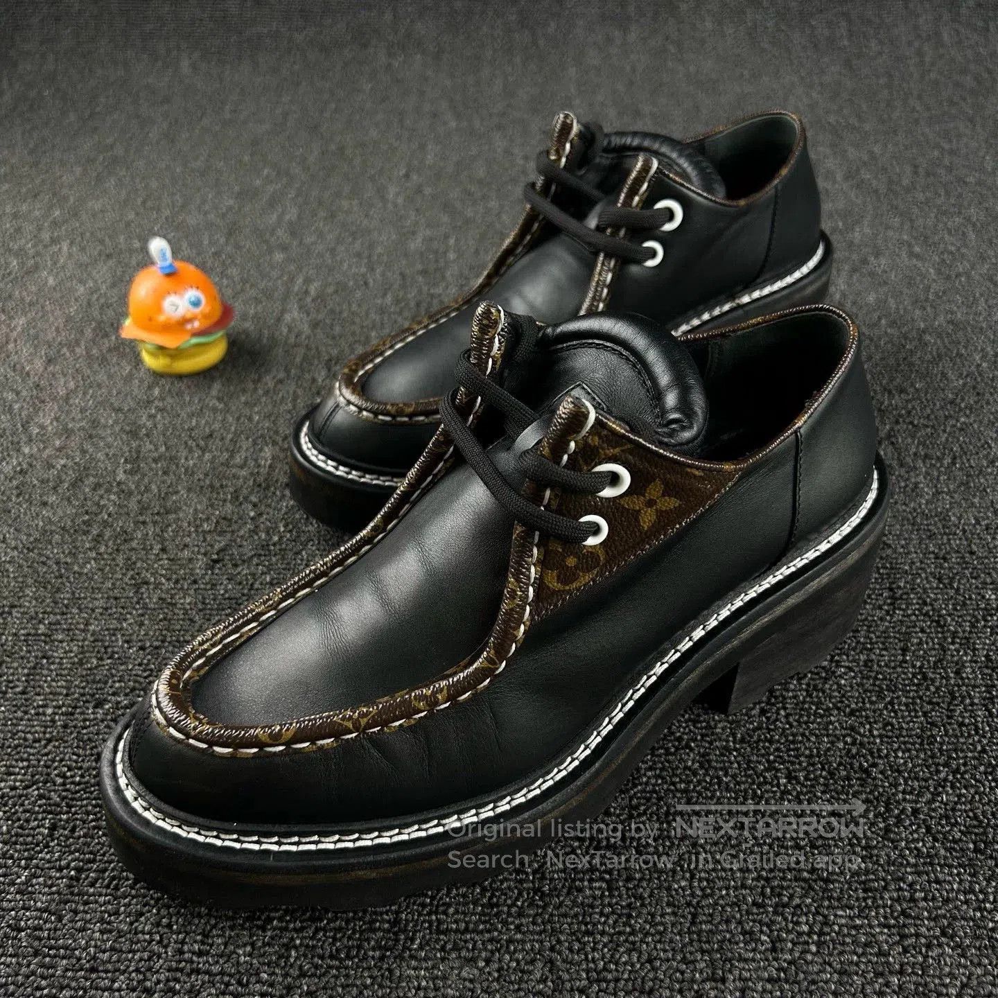 Louis Vuitton louis vuitton black platform loafers size 39.5. Size US 8.5 / EU 41-42 - 1 Thumbnail