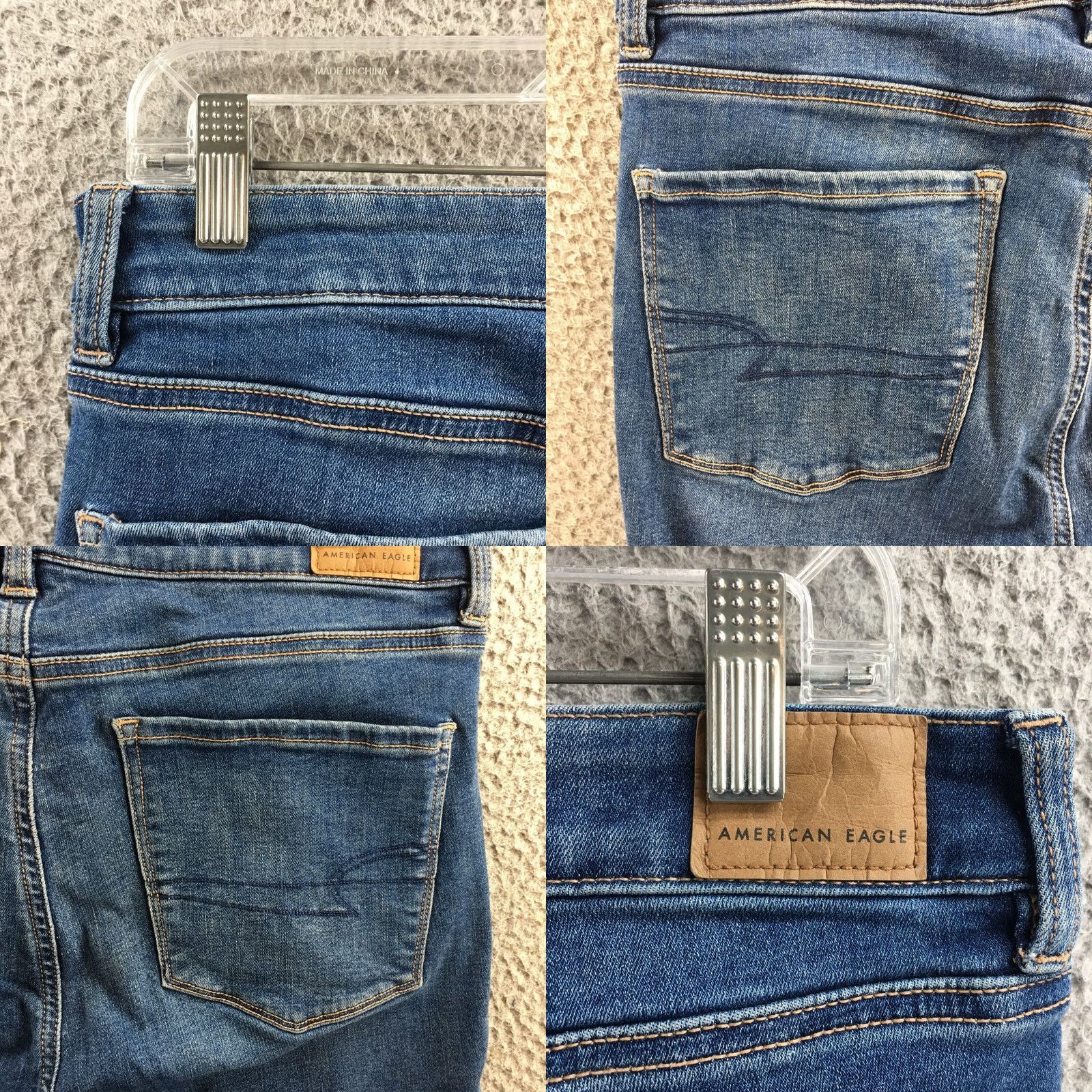 American Eagle Outfitters American Eagle Outfitters Jeans Womens 12 Blue Denim Mid Rise Zip 32X29 Tapered 5-Pocket Mens Womens Girls Size 34" / US 12 / IT 48 - 9 Thumbnail