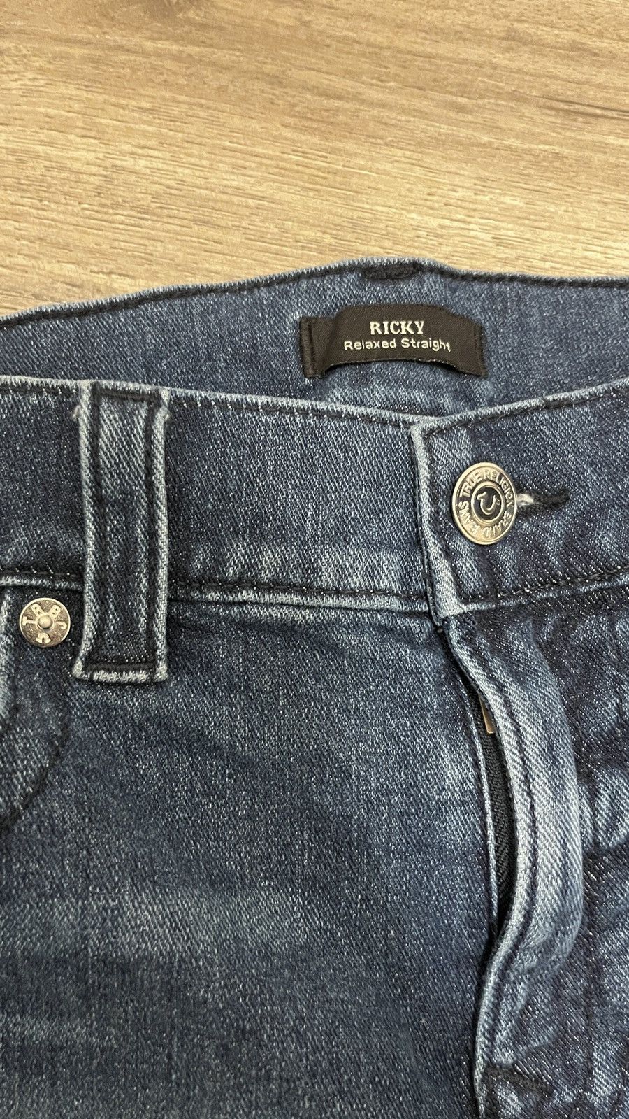 True Religion True Religion Ricky Blue/Red Denim Jeans Size US 34 / EU 50 - 5 Thumbnail