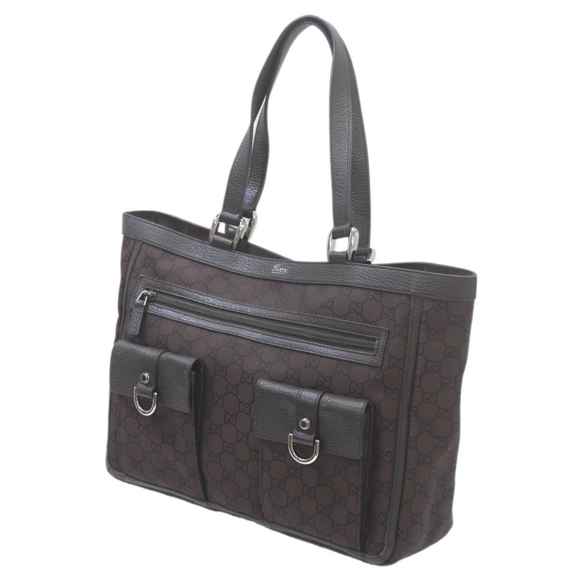 Gucci Aby Tote Bag GG Canvas Brown 268632 002058, Women's