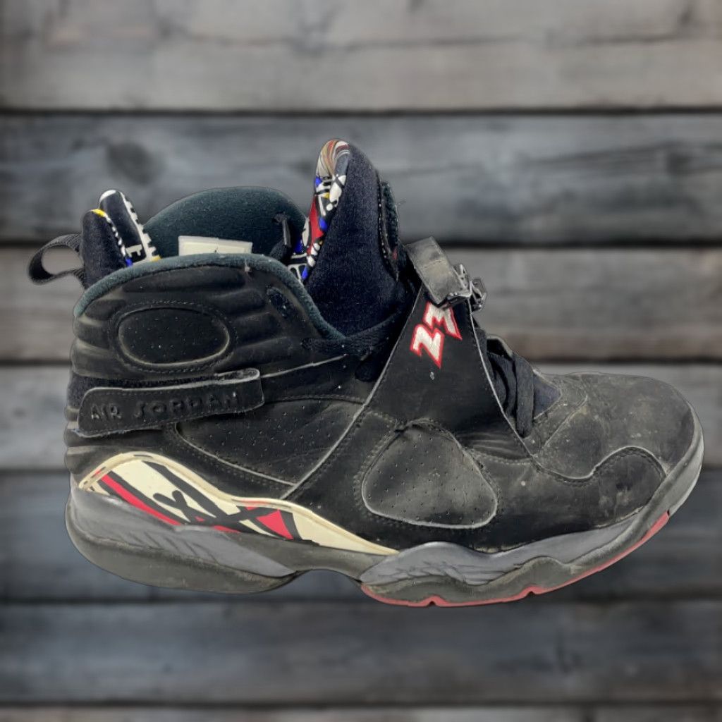 Nike Nike Air Jordan Retro 8 Playoffs Sneakers Men US 11 Black Red 2013 305381-061 Size ONE SIZE - 1 Thumbnail