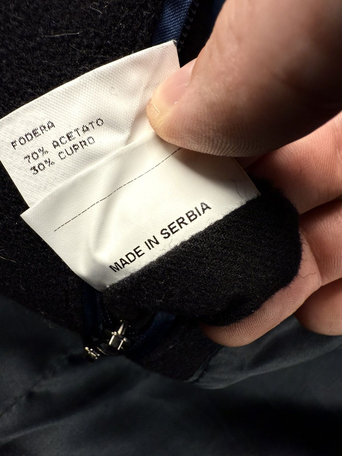 Manuel Ritz Manuel Ritz Black Wool Blend Double Breasted Coat Size 52 Size US M / EU 48-50 / 2 - 10 Thumbnail