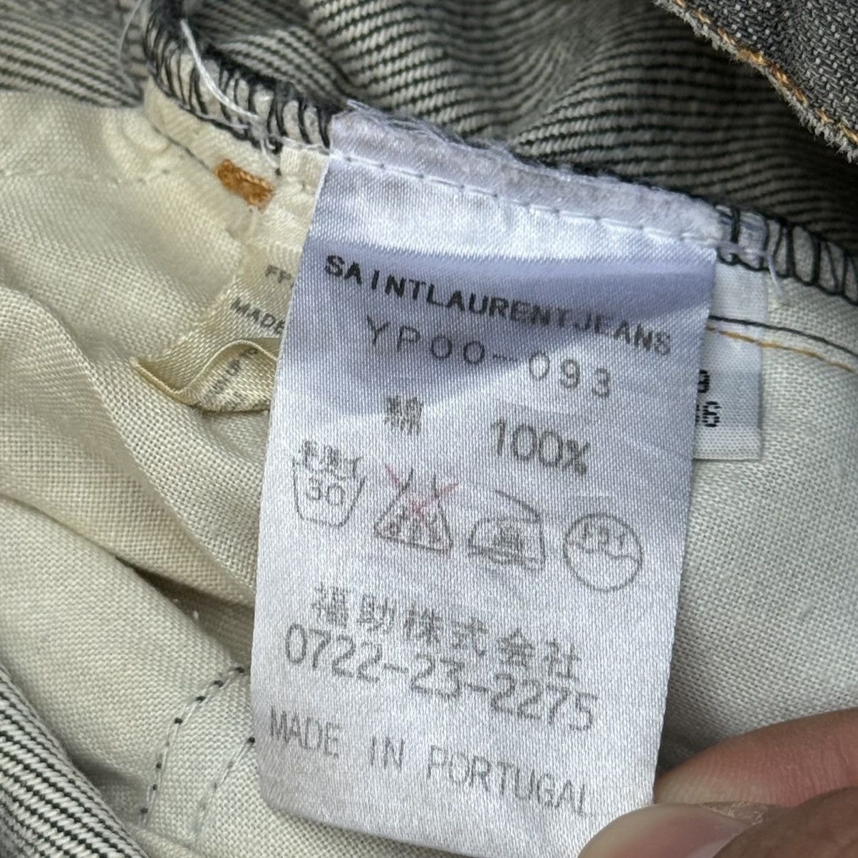 Saint Laurent Paris Saint Laurent Distressed Jeans Size US 29 - 7 Thumbnail