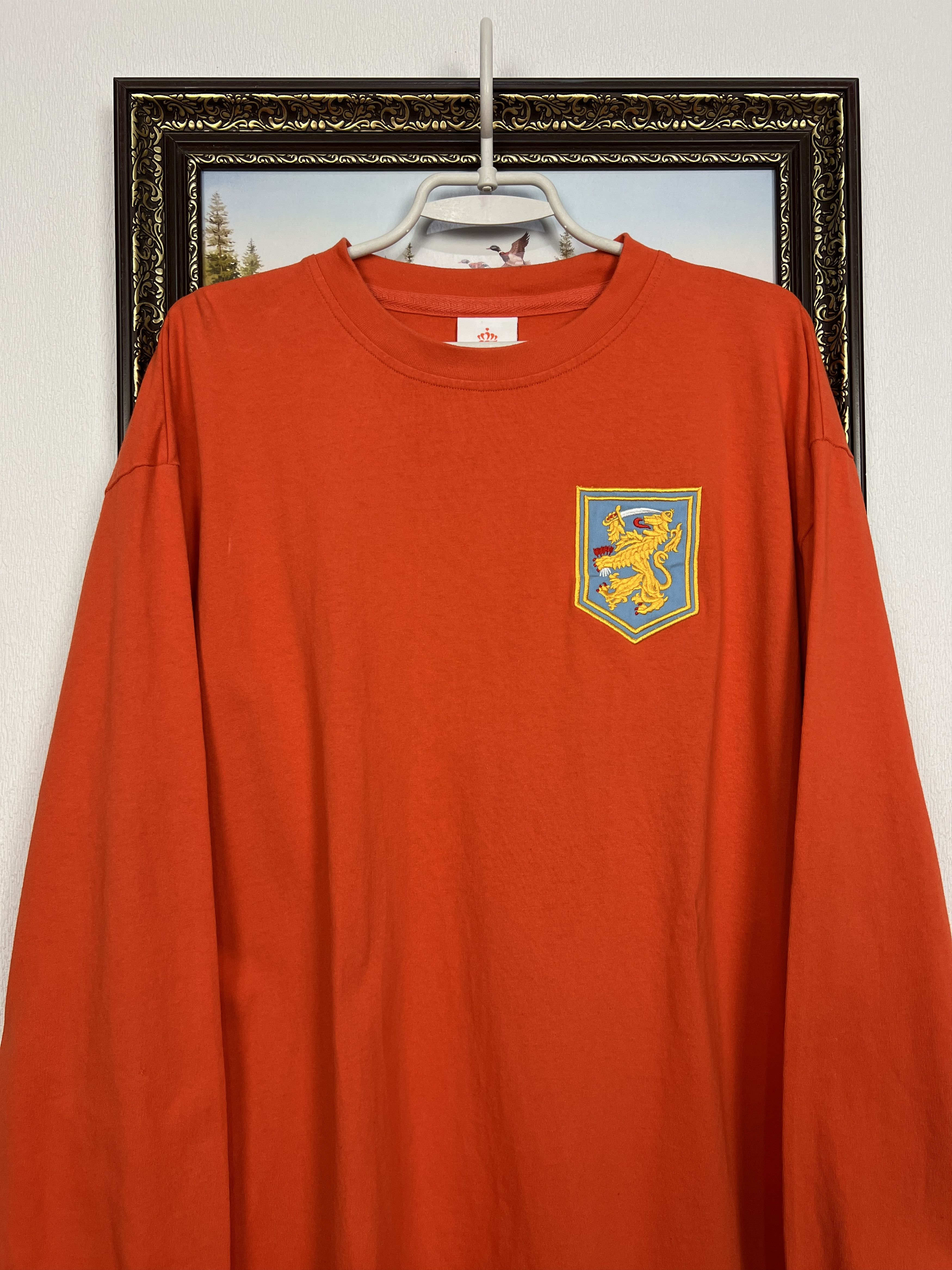 Vintage Netherlands Holland Shirt Football Long Sleeve Jersey Trikot Size US XL / EU 56 / 4 - 2 Thumbnail