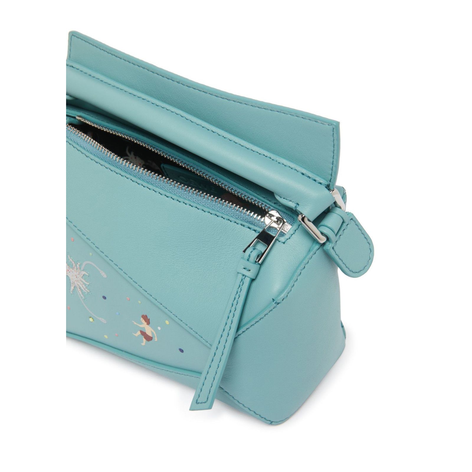 Loewe LOEWE Puzzle Edge Mini Blue Leather Handbag New & Authentic Size ONE SIZE - 4 Thumbnail