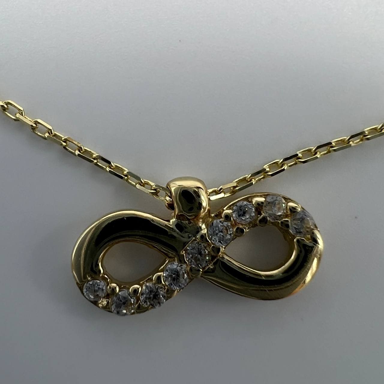 Other New Elegant 14K Solid Gold Necklace – Infinity Pendant 1.6g Size ONE SIZE - 2 Thumbnail
