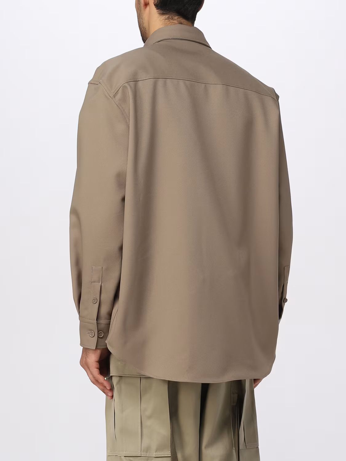 Off-White o1y0325 Logo Solid Color Shirt in Beige Size US M / EU 48-50 / 2 - 4 Thumbnail