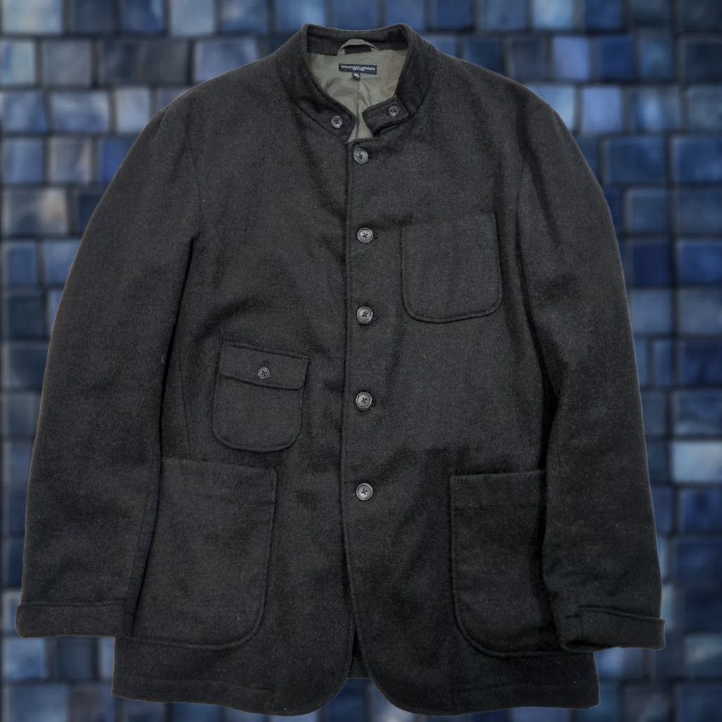 Engineered Garments ENGINEERED GARMENTS GRIM JACKET MEN XL DARK GREEN POLYESTER, REGULAR SIZE, ZIPPER? BUTTON, USED Size US XL / EU 56 / 4 - 1 Thumbnail