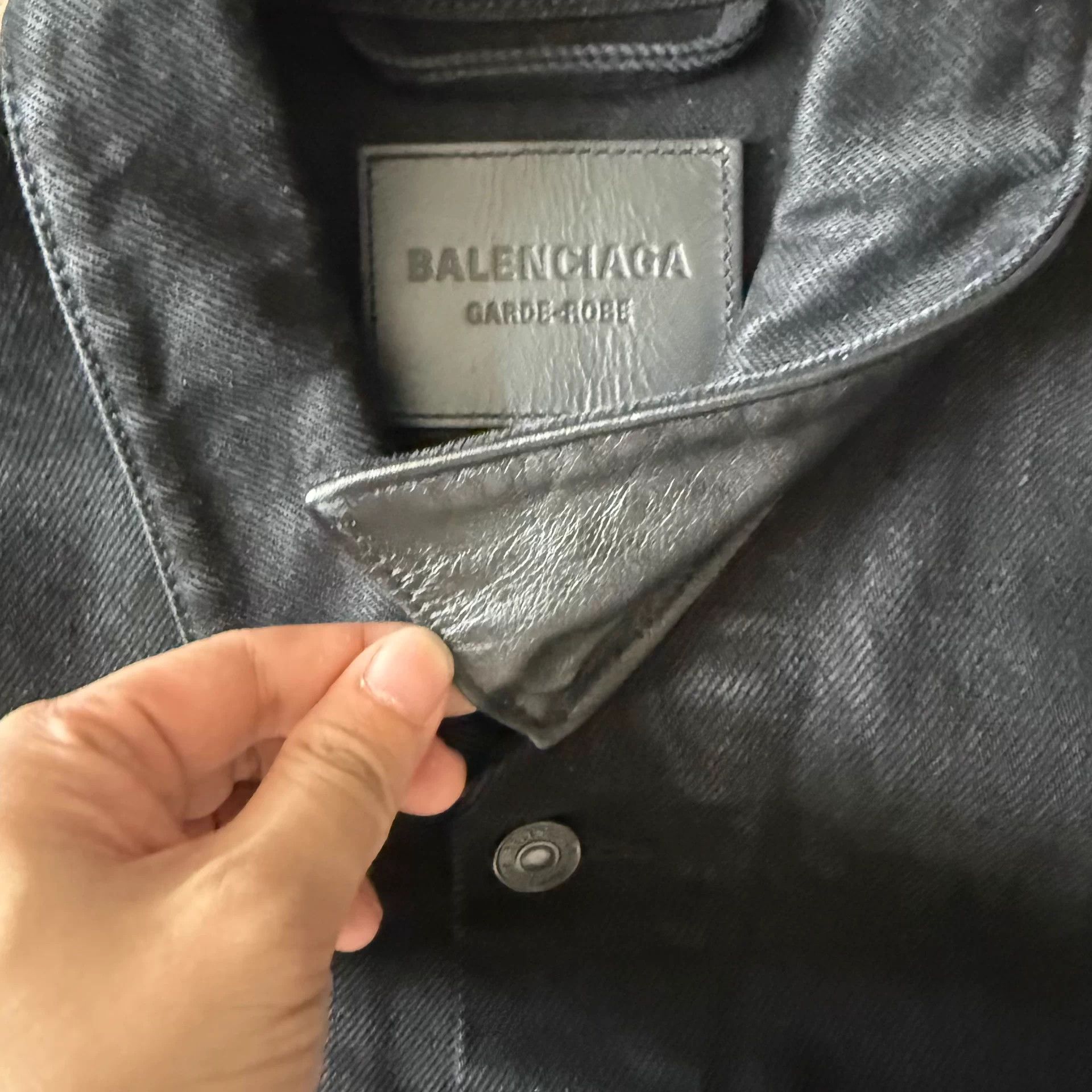 Balenciaga Balenciaga solid lapel oversized men black jacket Size US M / EU 48-50 / 2 - 2 Thumbnail