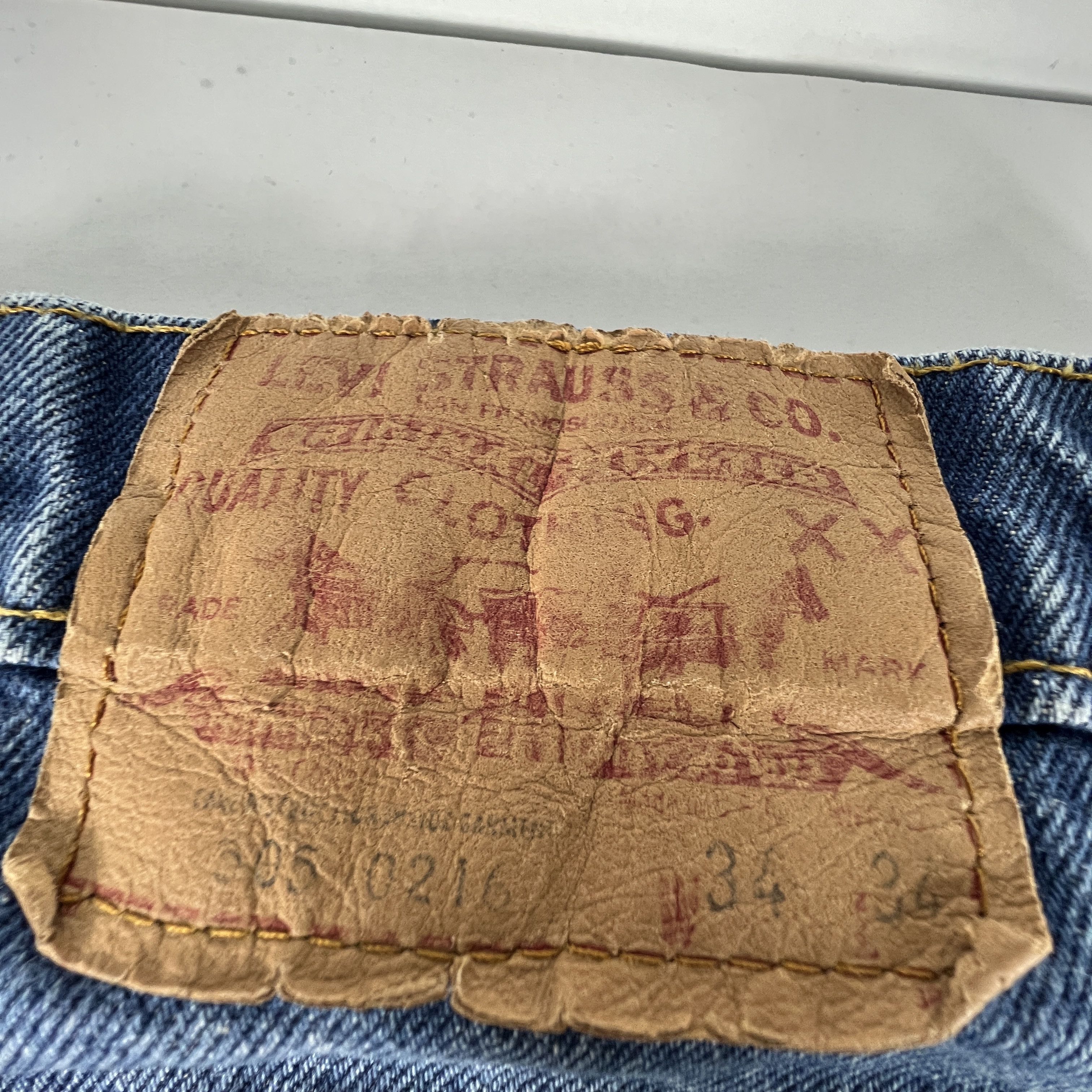 Levi's × Vintage VTG 80s Levi's Jeans 505 Straight Blue Faded Cotton Denim Size US 32 / EU 48 - 11 Thumbnail