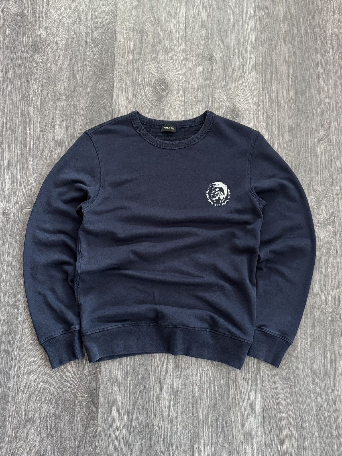 Diesel Diesel Navy SWT-Willy Crew Neck Sweatshirt Size US M / EU 48-50 / 2 - 1 Thumbnail