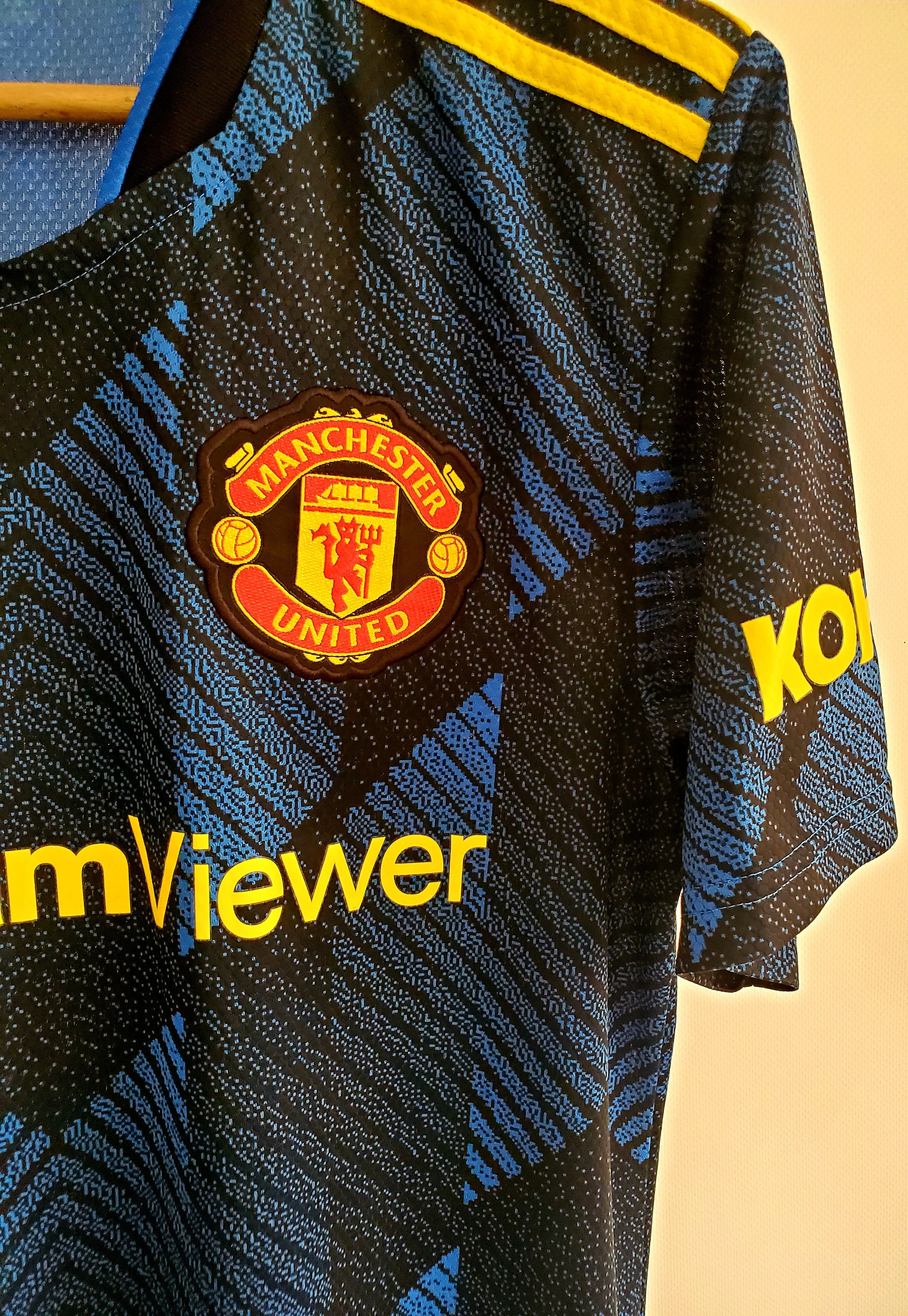 Adidas Manchester United 2021/2022 Away Jersey perfect condition S Size US S / EU 44-46 / 1 - 2 Thumbnail