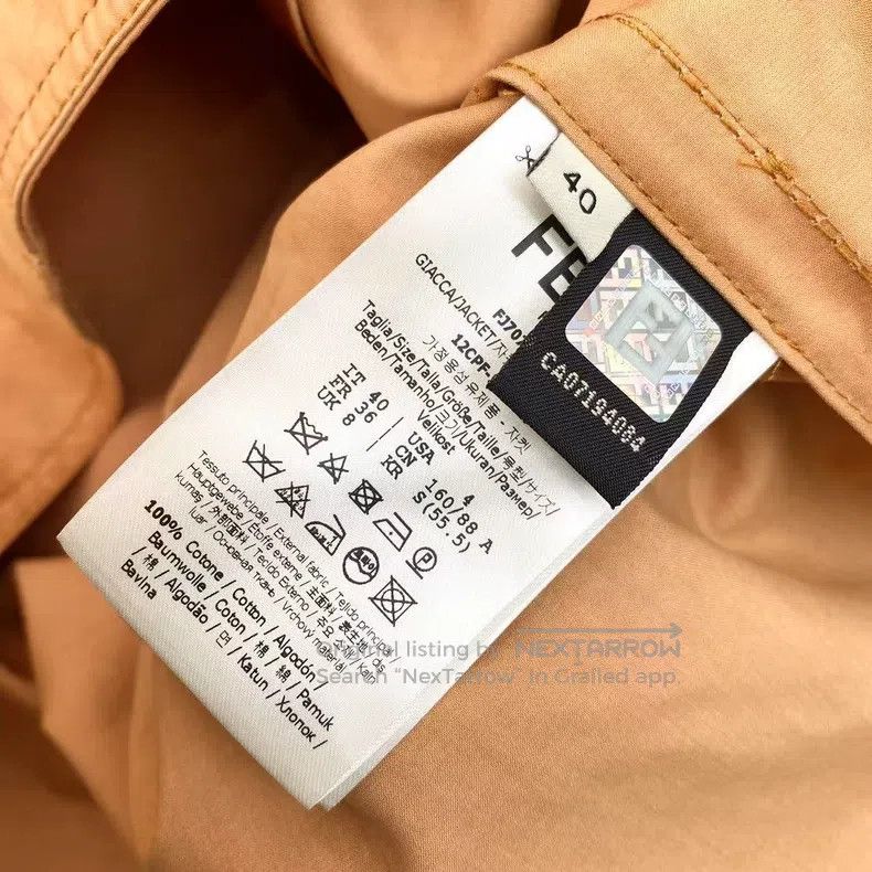 Fendi Fendi Cotton brown double-breasted suit jacket and skirt s Size XS / US 0-2 / IT 36-38 - 4 Thumbnail