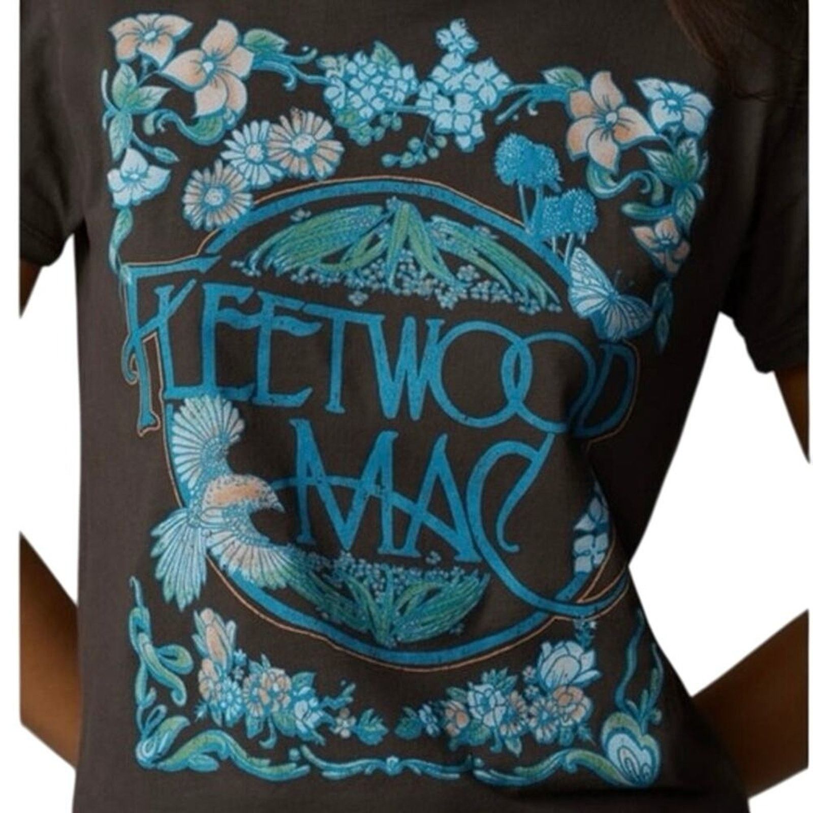 Anthropologie LETLUV Fleetwood Mac Graphic Tee New with Tag MSRP $88 Size S / US 4 / IT 40 - 4 Thumbnail