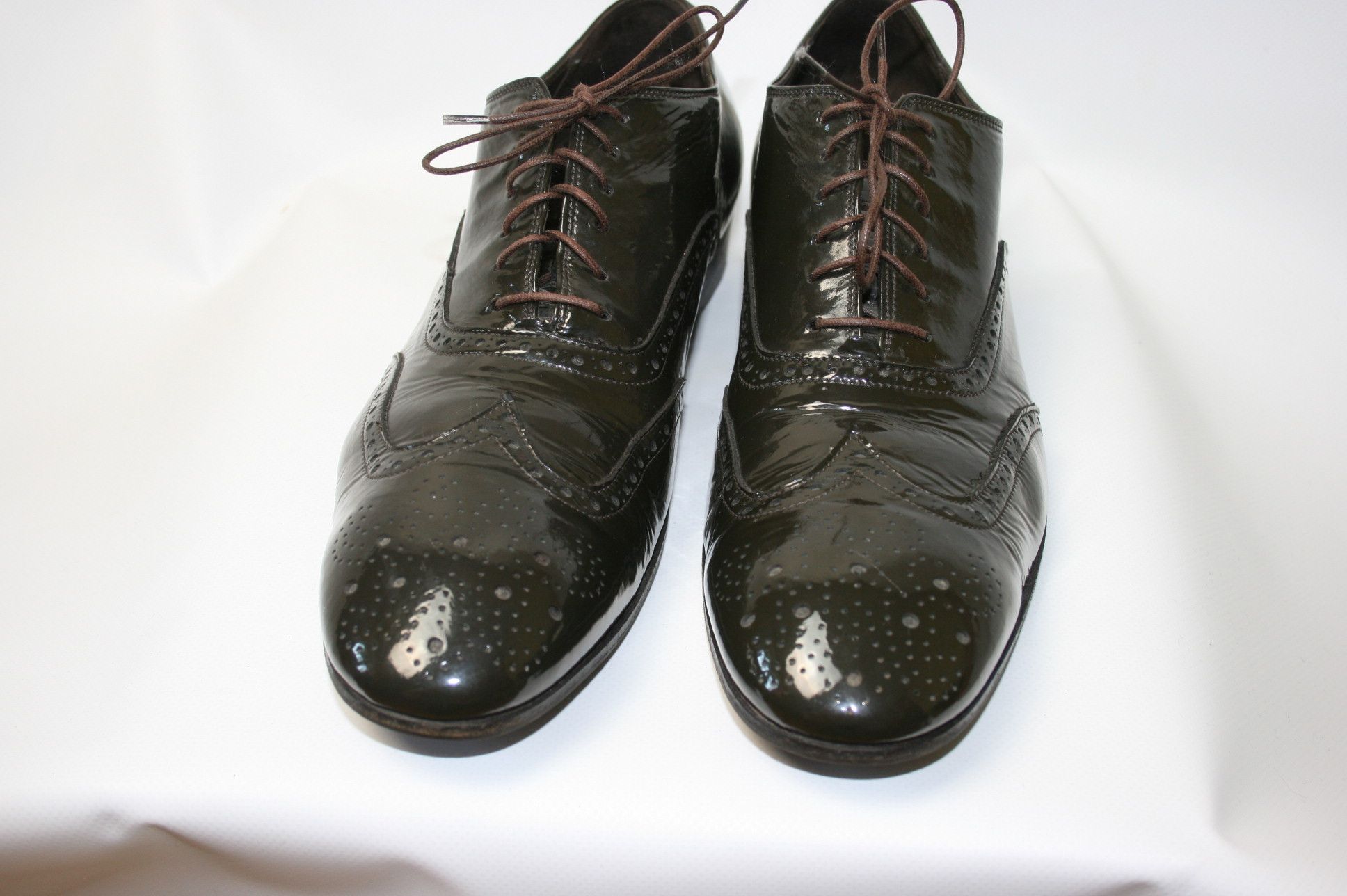 Gianni Barbato Patent Leather Derby Shoes Size US 8 / EU 41 - 3 Thumbnail