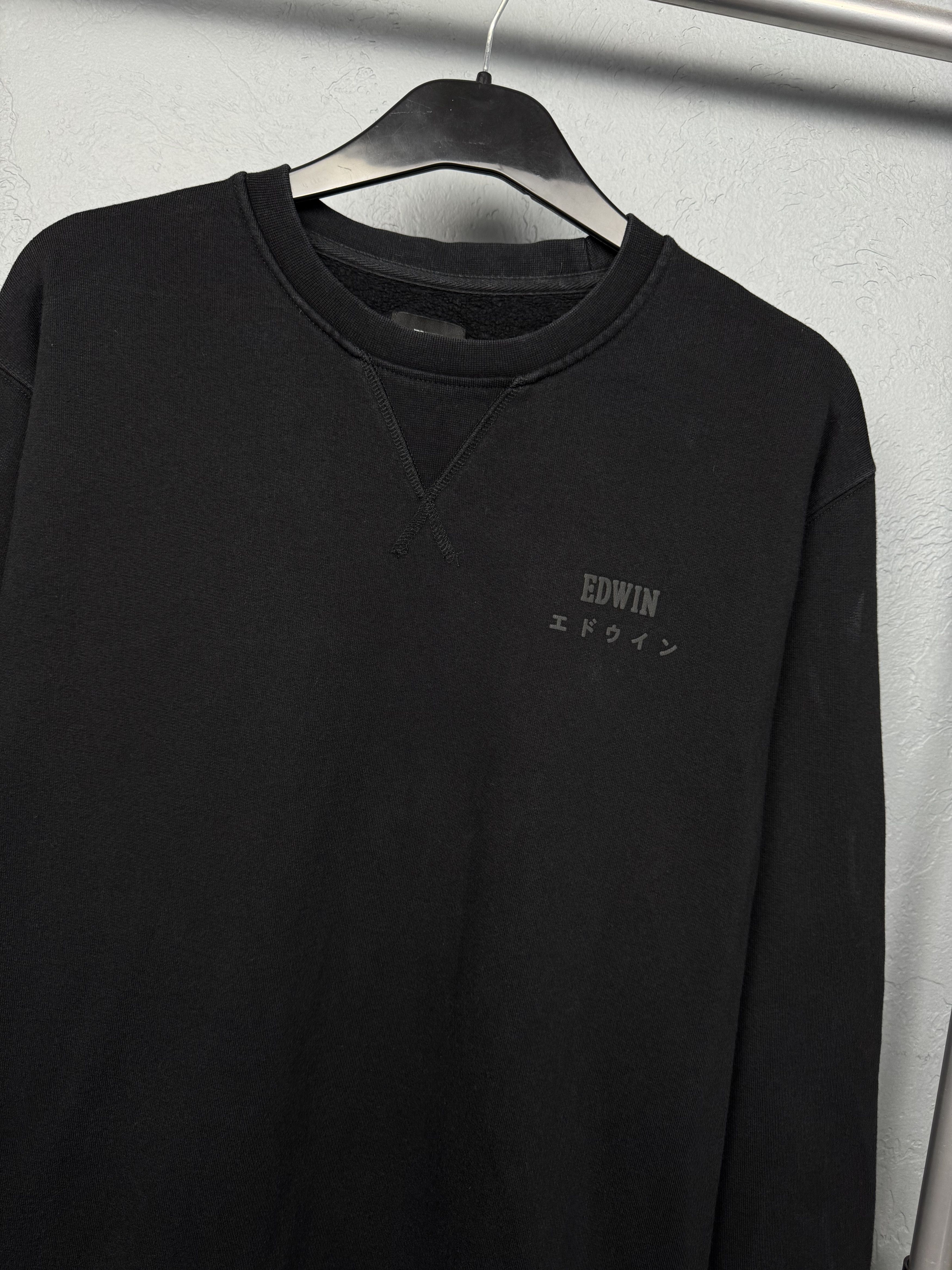 Edwin Edwin Mens Base Crew Neck Sweatshirt Size US M / EU 48-50 / 2 - 2 Thumbnail
