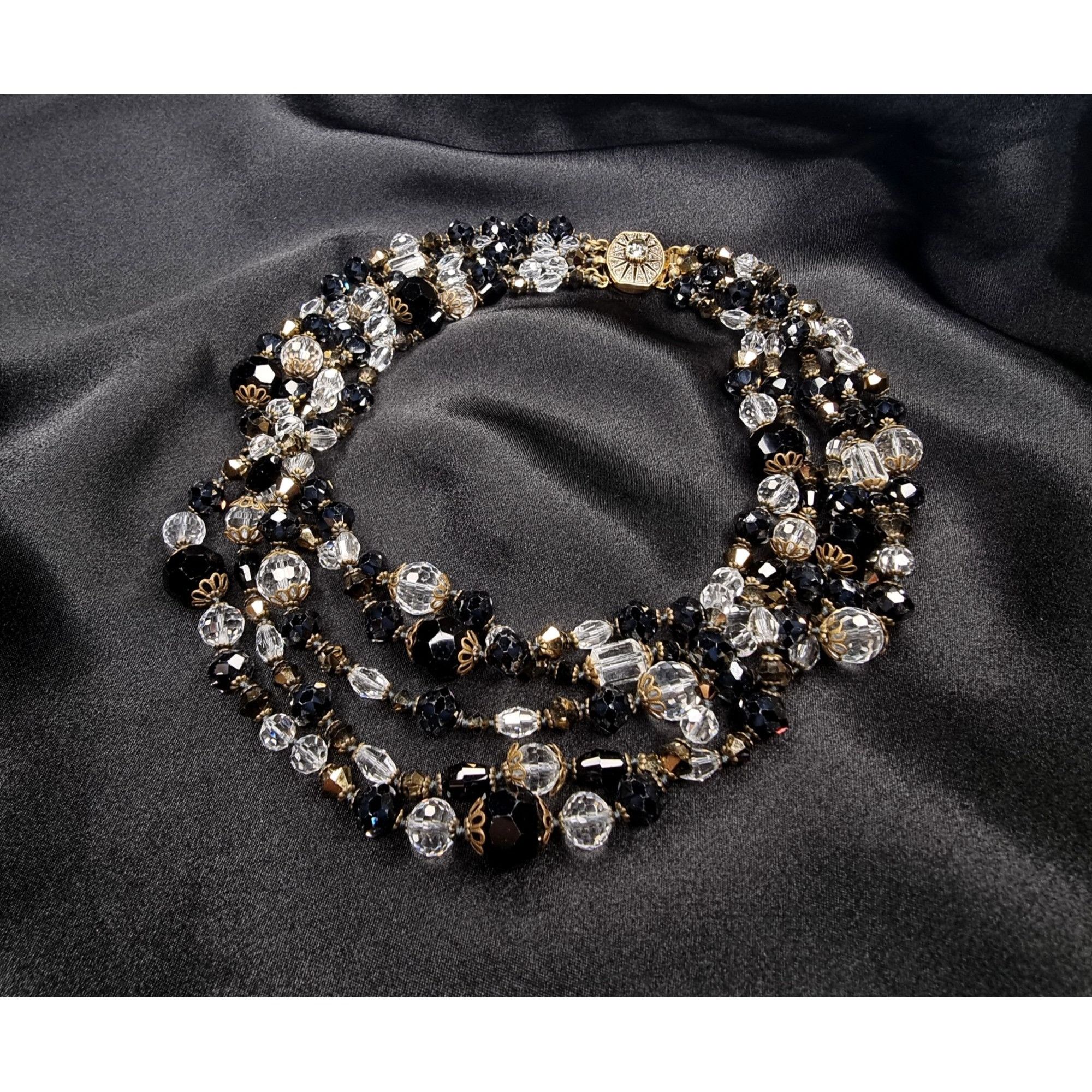 Vintage Rare Find Vintage 80s-90s Multi-Strand Glass Beaded Necklace Size ONE SIZE - 3 Thumbnail