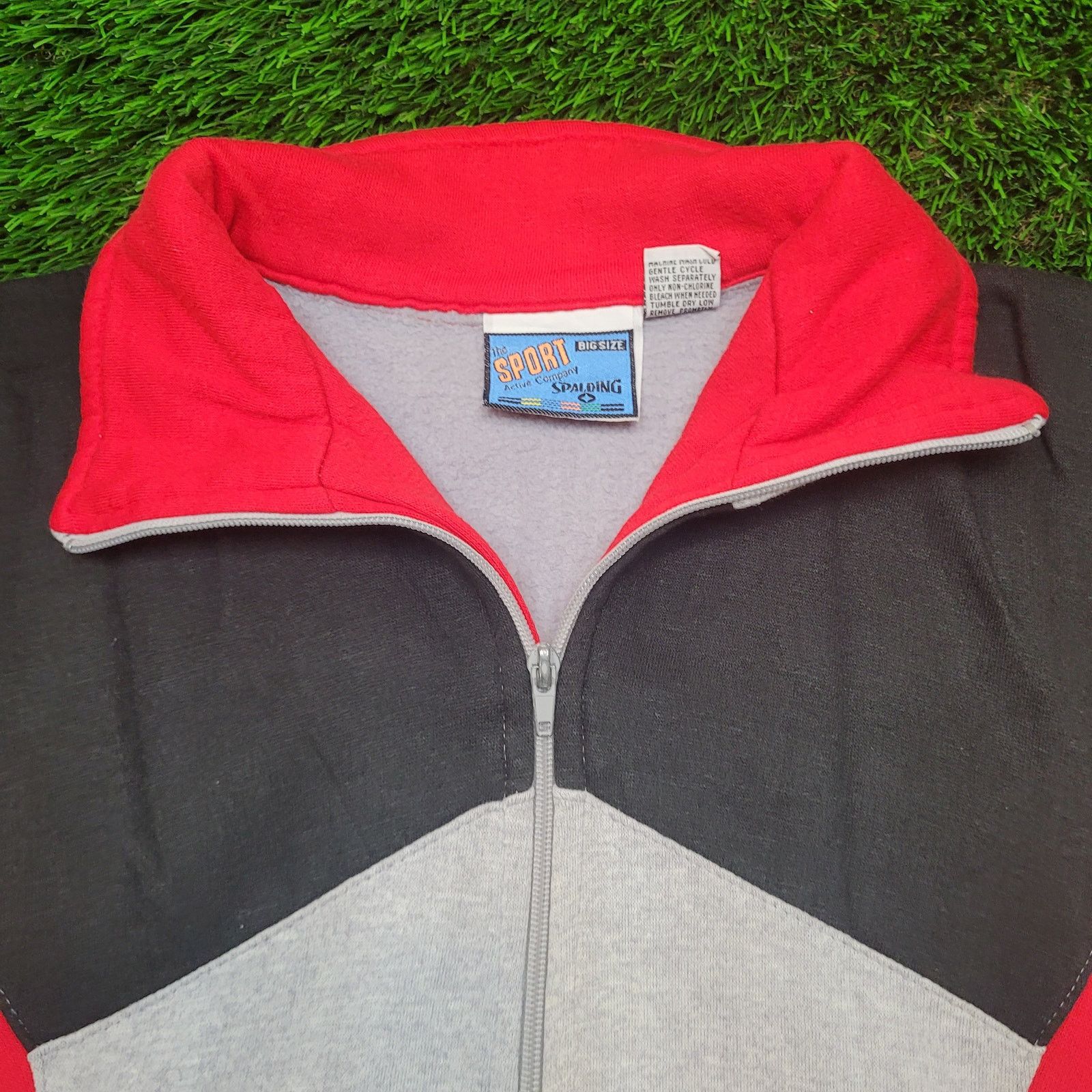 Spalding VTG 90s Spalding Track Jacket XXL Color Block Hip Hop Retro Size US XXL / EU 58 / 5 - 4 Thumbnail