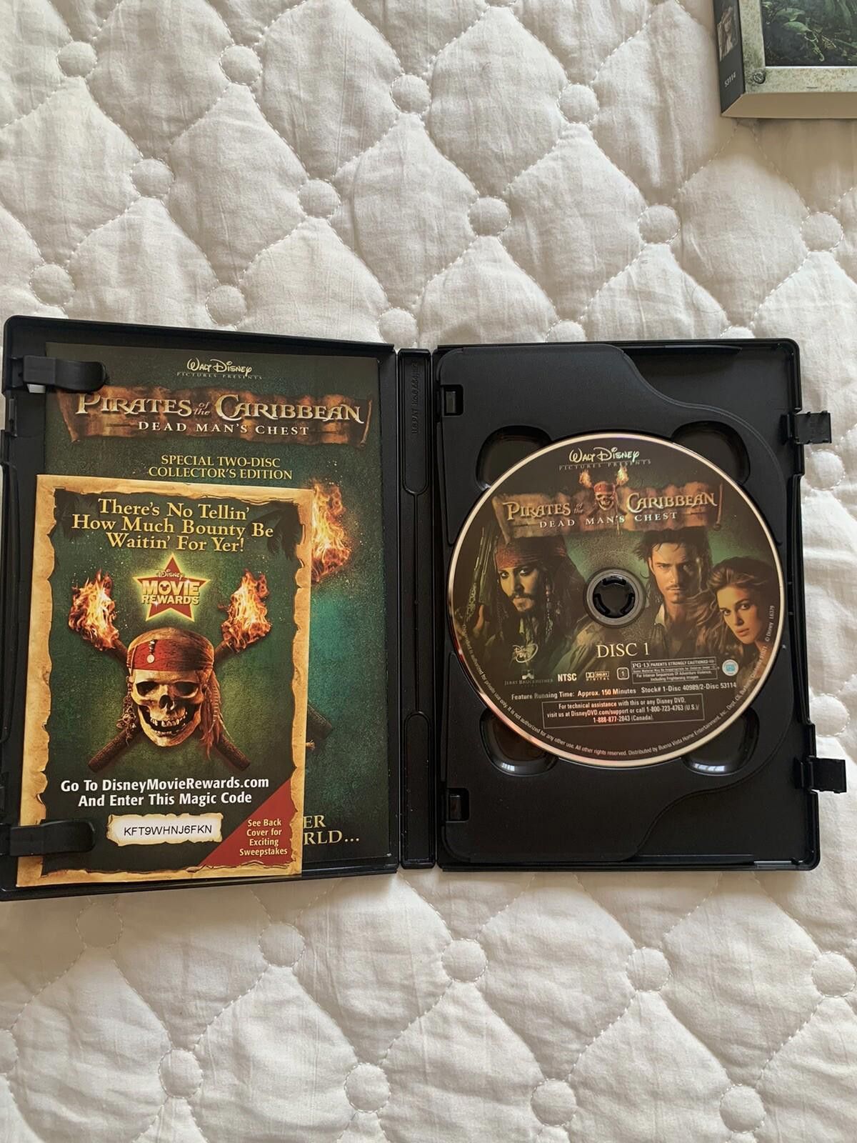 Designer Pirates of the Caribbean Dead Man's Chest 2006 Johnny Depp Size ONE SIZE - 3 Thumbnail