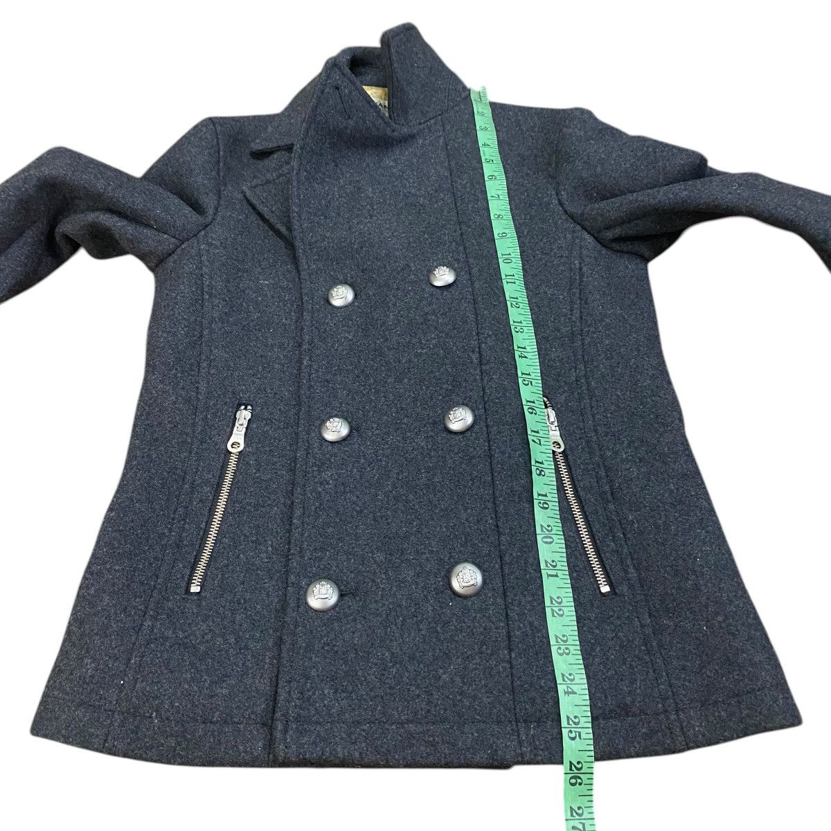 Vanquish Vintage Vanquish PeaCoat Short Coat Melton Double Coat Size US S / EU 44-46 / 1 - 13 Thumbnail