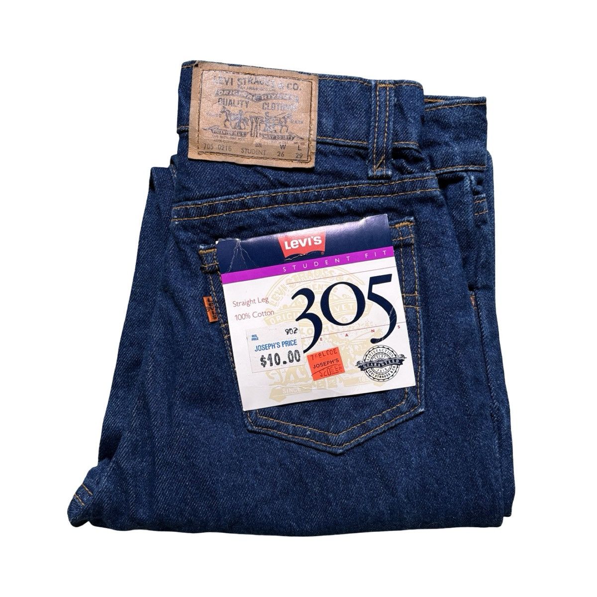 Levi's Vintage 80's Levi's 705 Student Straight Leg Jeans 26x29 NOS Size 26" / US 2 / IT 38 - 1 Thumbnail