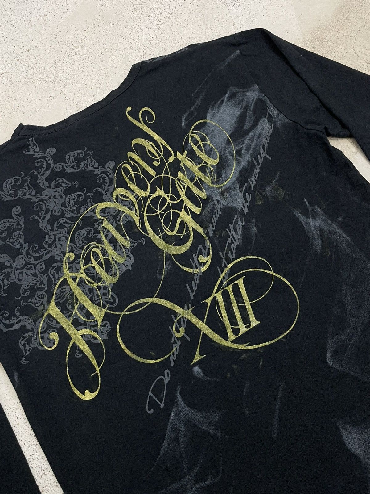 Japanese Brand × KMRii Clash Ahead Y2K Design Smoke Wording Death Poem Size US M / EU 48-50 / 2 - 13 Thumbnail