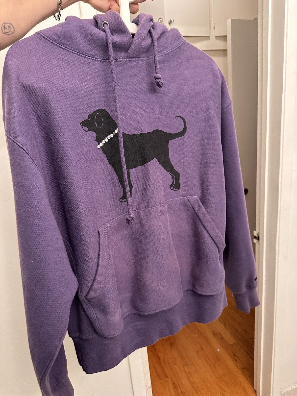 Other Black dog rhinestone hoodie Size US S / EU 44-46 / 1 - 3 Thumbnail