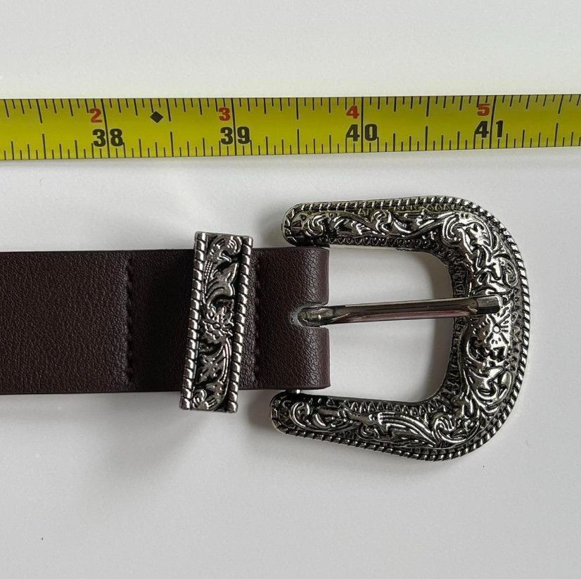 Cowboy Equipment vintage brown american western cowboy boho belt Size ONE SIZE - 5 Thumbnail