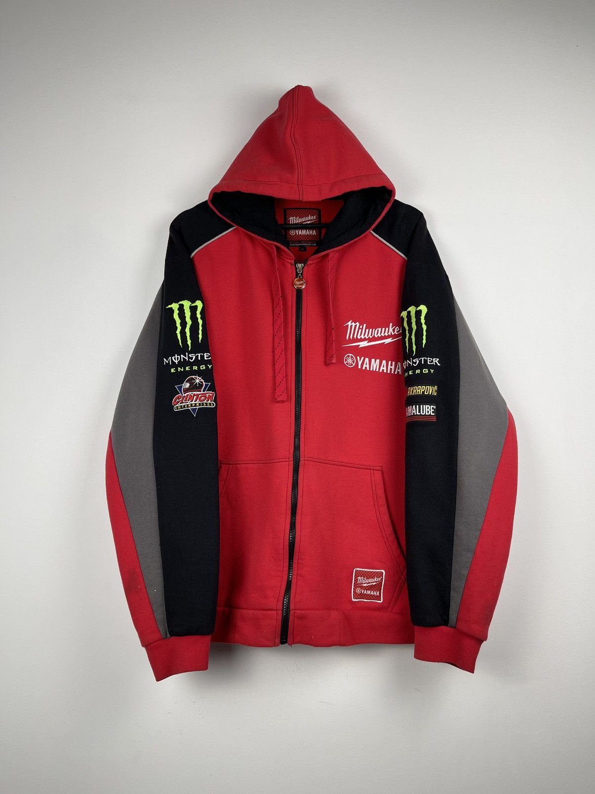 Affliction × Tapout × Yamaha Yamaha Monster Energy Racing Zip Hoodie ...