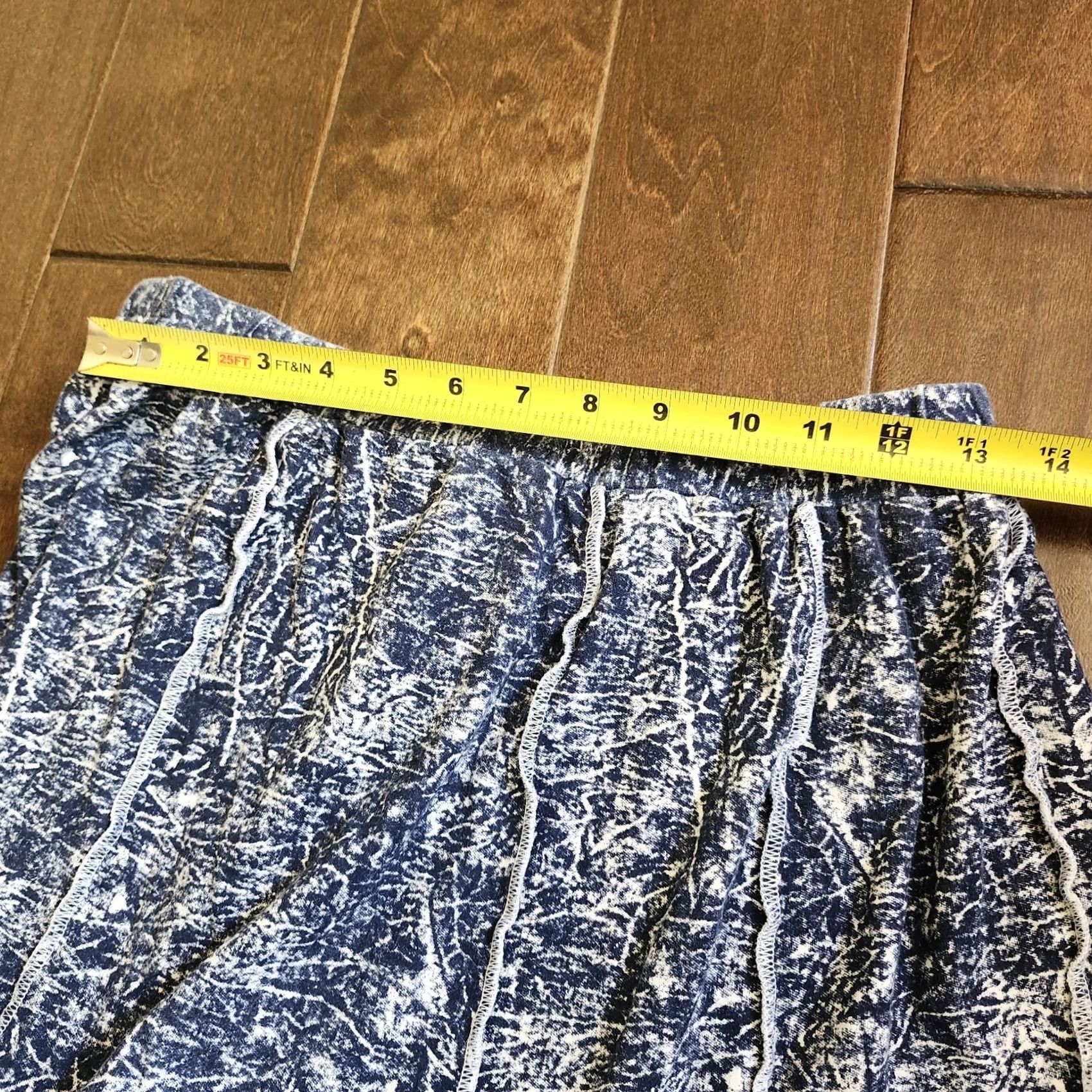 Vintage Bonnie Boynton Women's Blue Maxi Skirt - Size L - Cotton - Pull On - Long - Regular - Spring Summer Fall - Womens Size 36" / US 14 / IT 50 - 7 Thumbnail