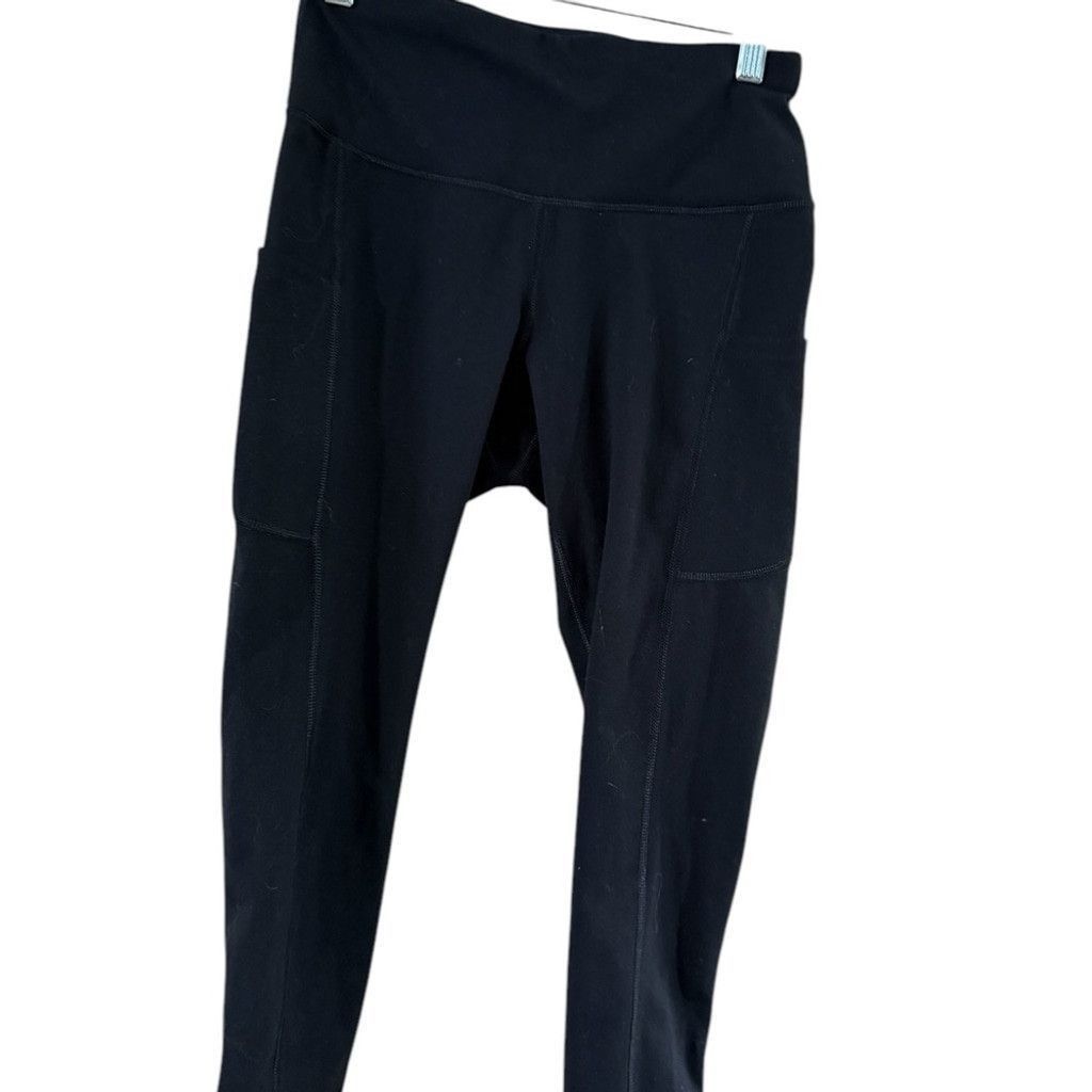 Other Iuga Black Capris Stretchy Activewear Size 26" / US 2 / IT 38 - 2 Thumbnail