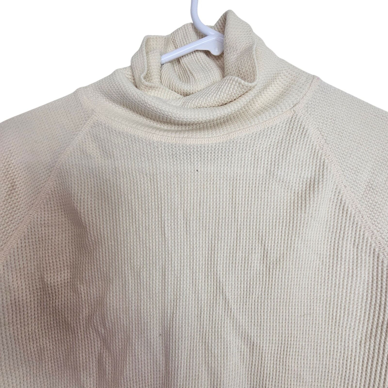Everlane Everlane Womens Organic Cotton Thermal Turtleneck Size M Size M / US 6-8 / IT 42-44 - 2 Thumbnail