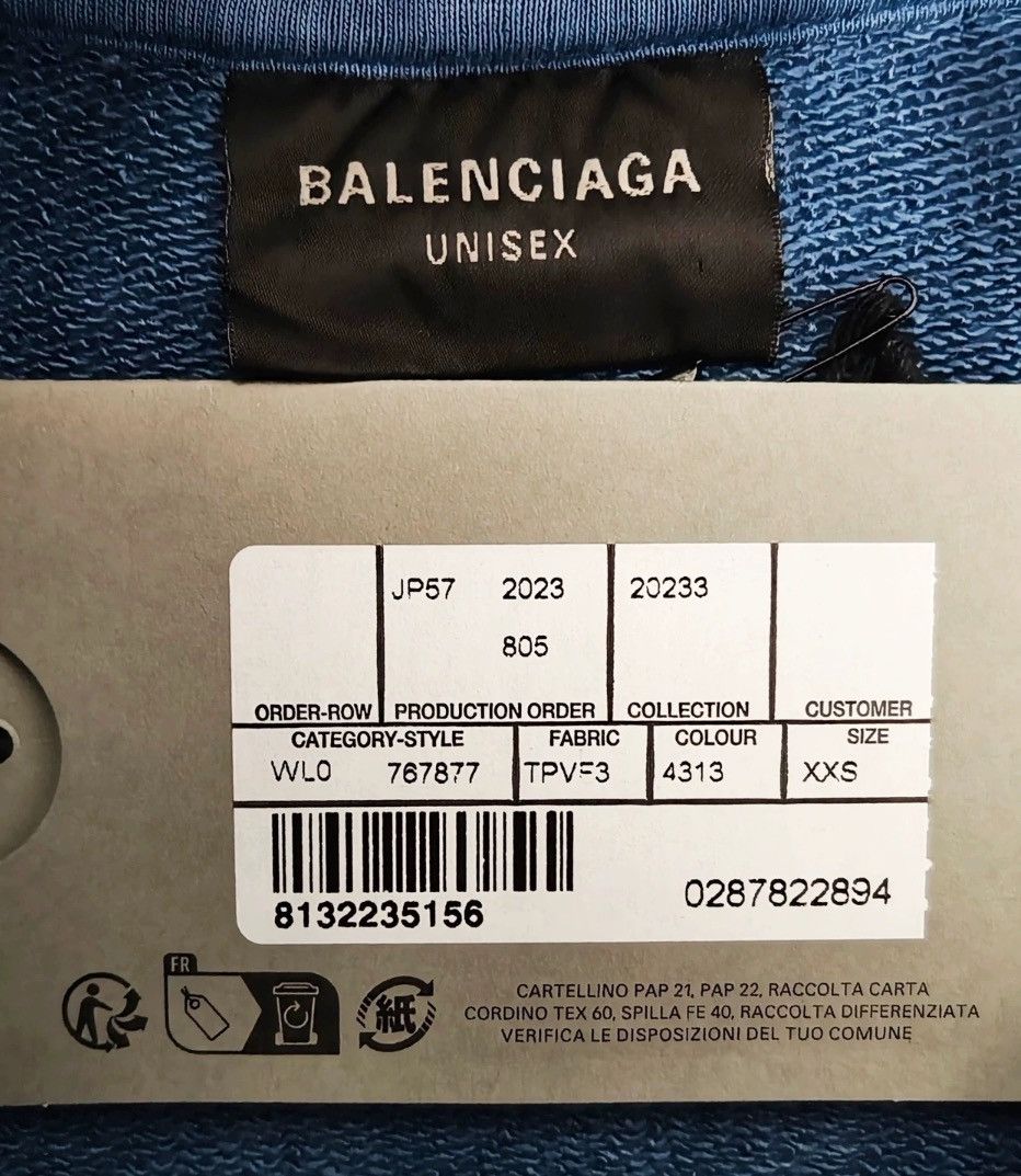 Balenciaga Balenciaga 23fw Phantom Overlap 3 B Gradient 2412-Nextarrow Size US XXS / EU 40 - 4 Thumbnail