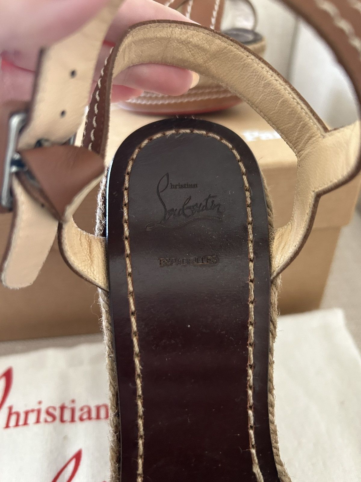 Christian Louboutin Christian Louboutin Almeria 120 Wedges Size US 5 / IT 35 - 8 Thumbnail