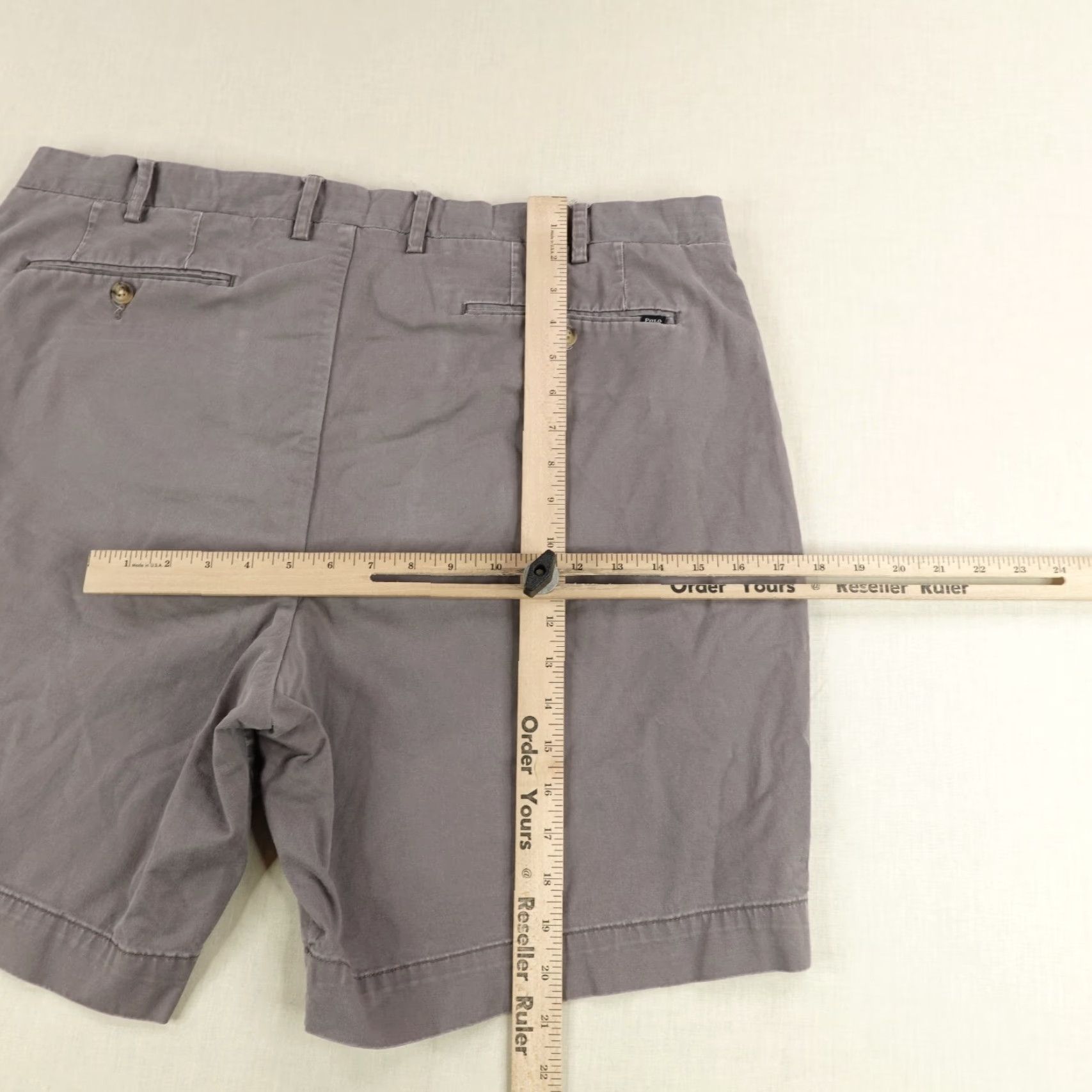 Polo Ralph Lauren Polo Ralph Lauren Shorts Mens 40 Gray Chino Classic Fit Stretch Twill Cotton Size US L / EU 52-54 / 3 - 7 Thumbnail