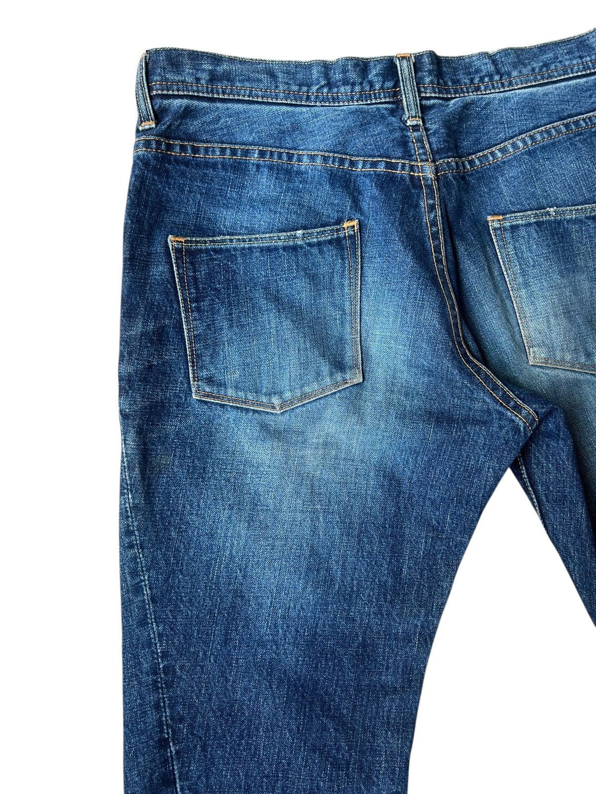 wjk WJK Curve Leg Distressed Aging Mud Denim Bootcut Jeans Size US 31 - 16 Thumbnail
