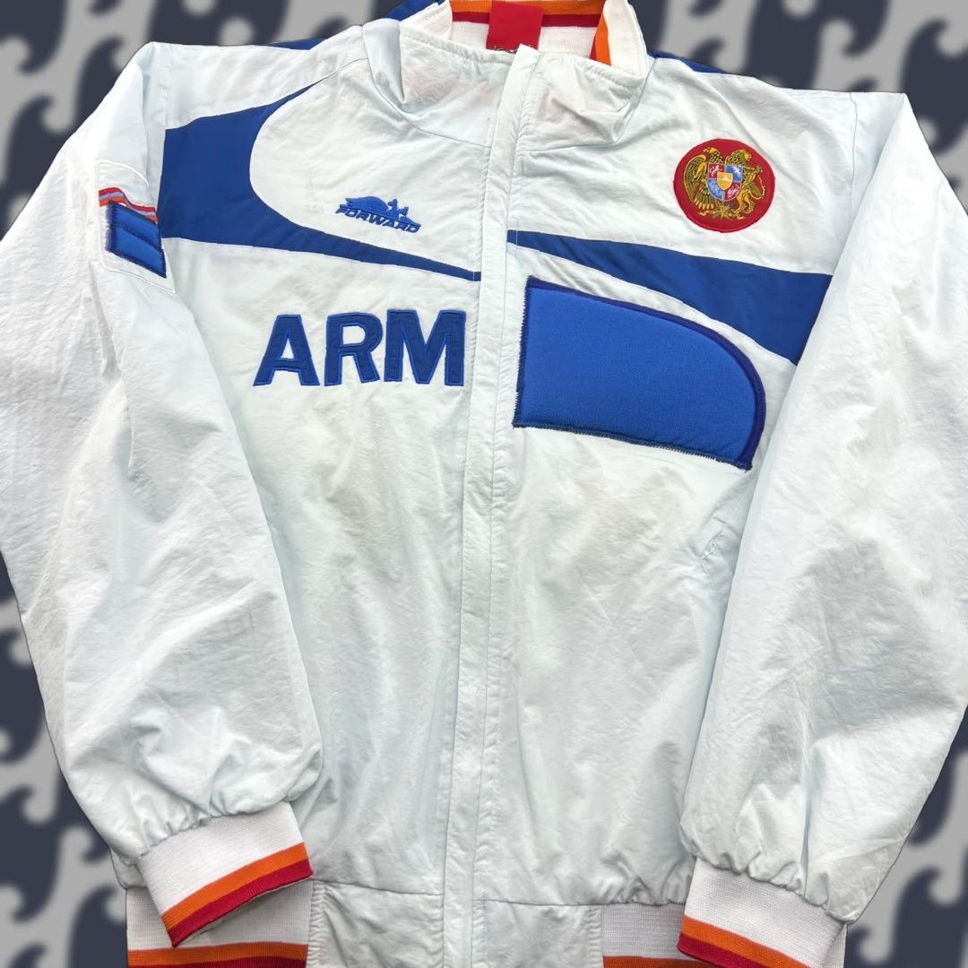 Nike Nike Armenia Olympic Team Jacket Large Bosco Forward Full Zip White Nike Jacket Size US L / EU 52-54 / 3 - 1 Thumbnail