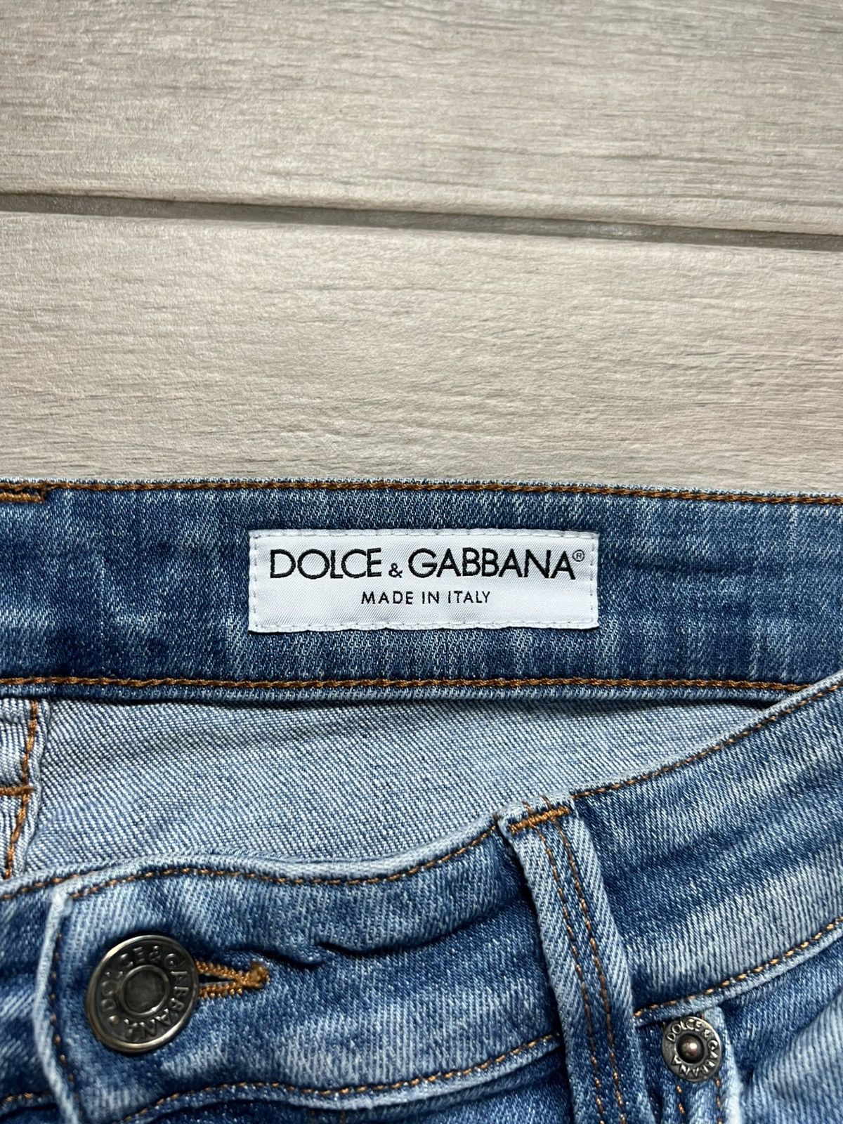Dolce & Gabbana Vintage Dolce & Gabbana Denim Pants Mini Logo S Size Size US 31 - 8 Thumbnail