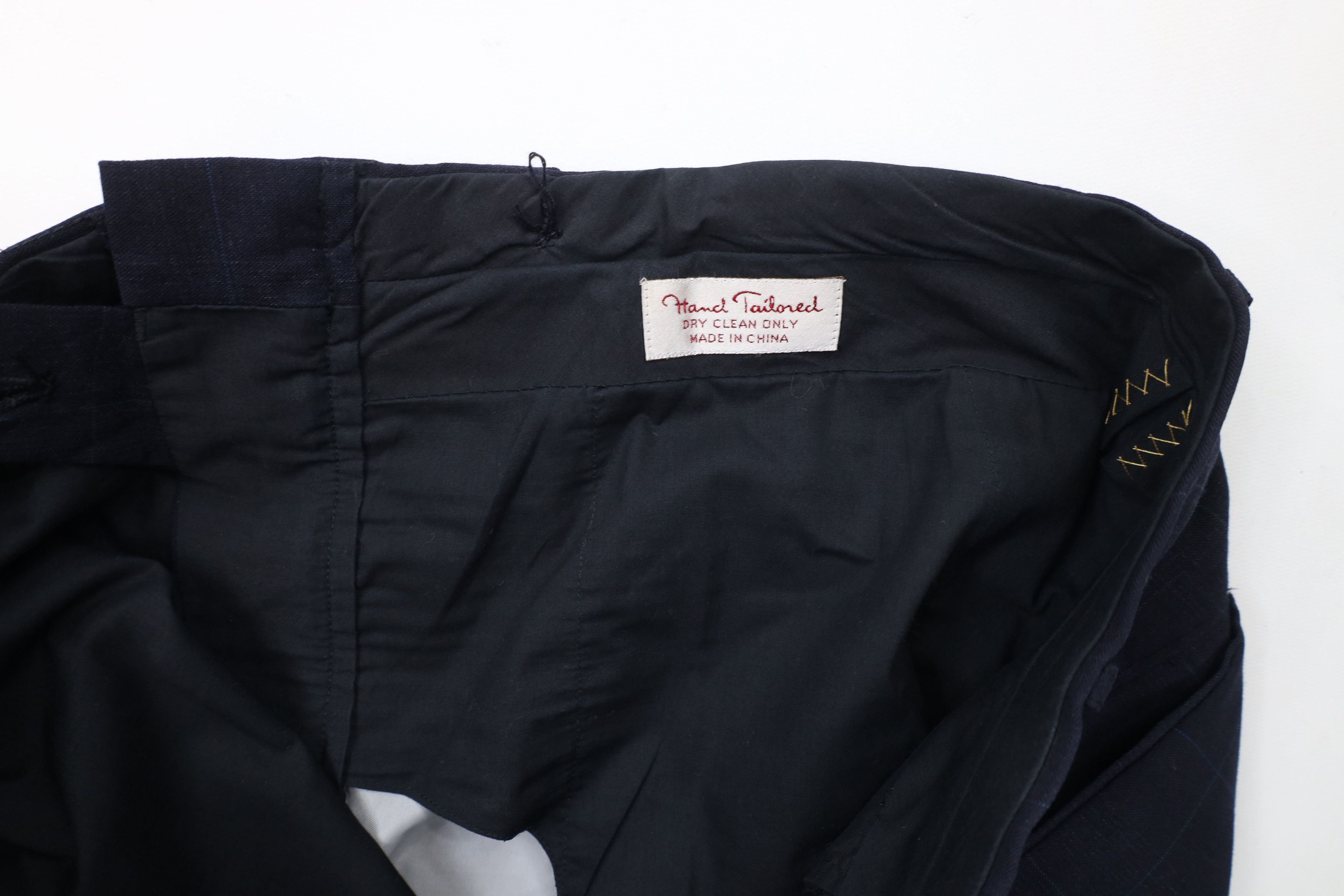 Vintage Vintage 90s Streetwear Hand Tailored Wool Wide Leg Pants Size US 36 / EU 52 - 10 Thumbnail