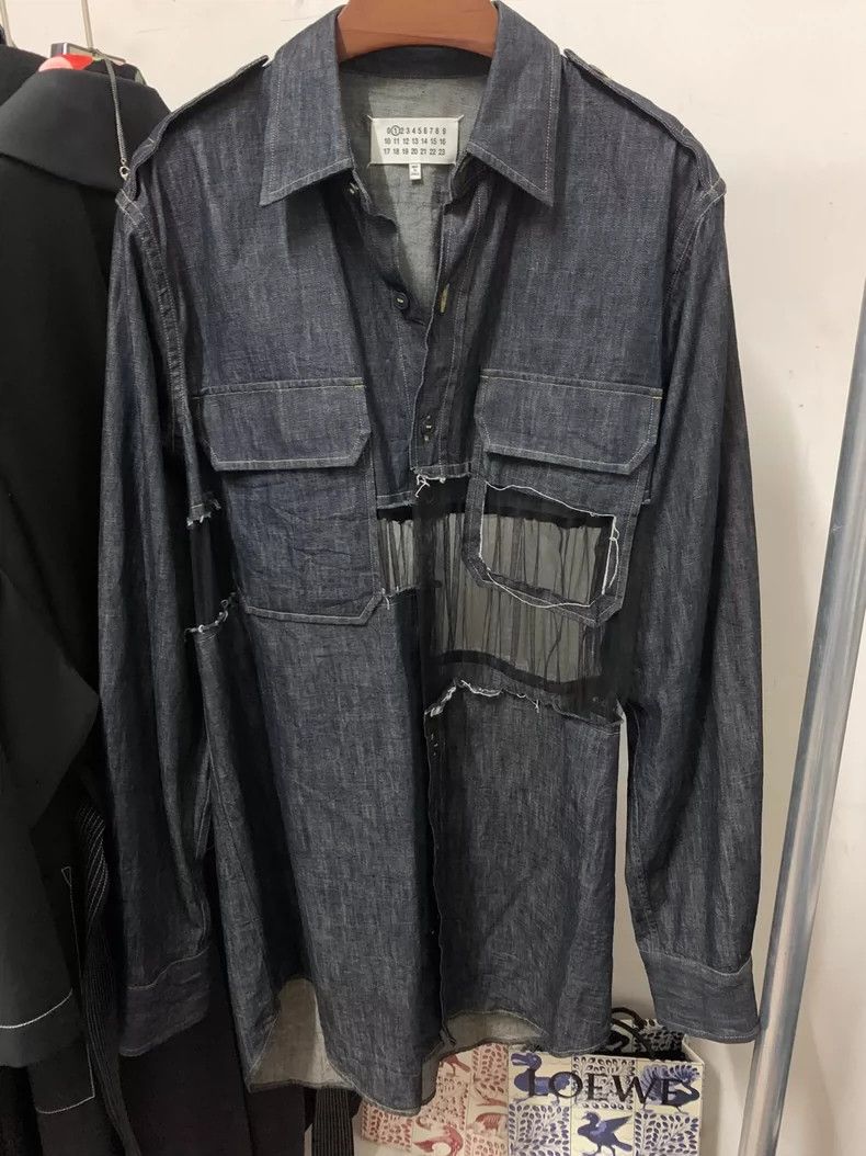 Maison Margiela Maison Margiela Mesh stitching denim jacket 2501-Nextarrow Size US S / EU 44-46 / 1 - 1 Thumbnail