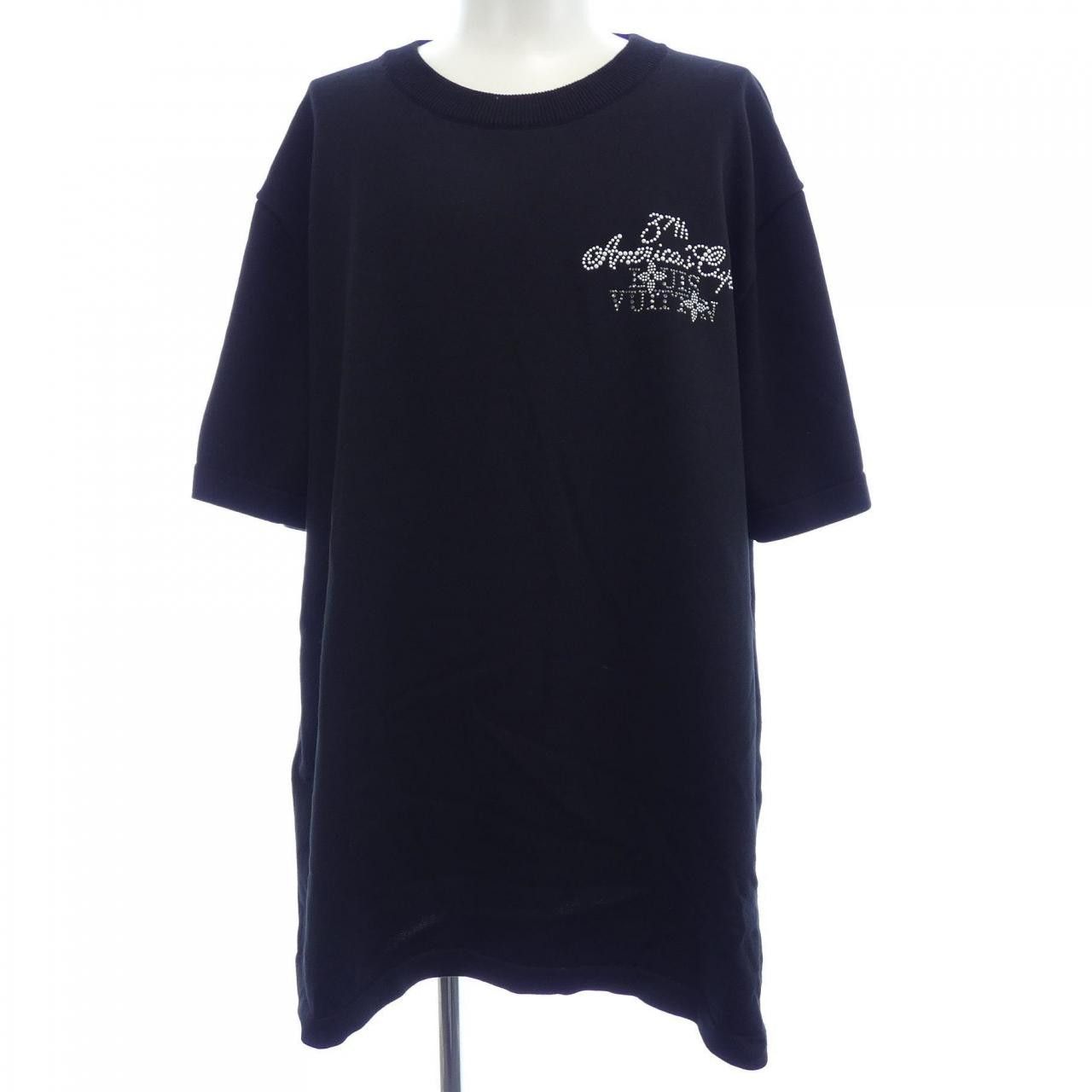 Louis Vuitton Louis Vuitton Louis Vuitton Embellished Cotton Knit Textile Tops HRN57WOY8 DUTY FREE for USA Size ONE SIZE - 1 Thumbnail