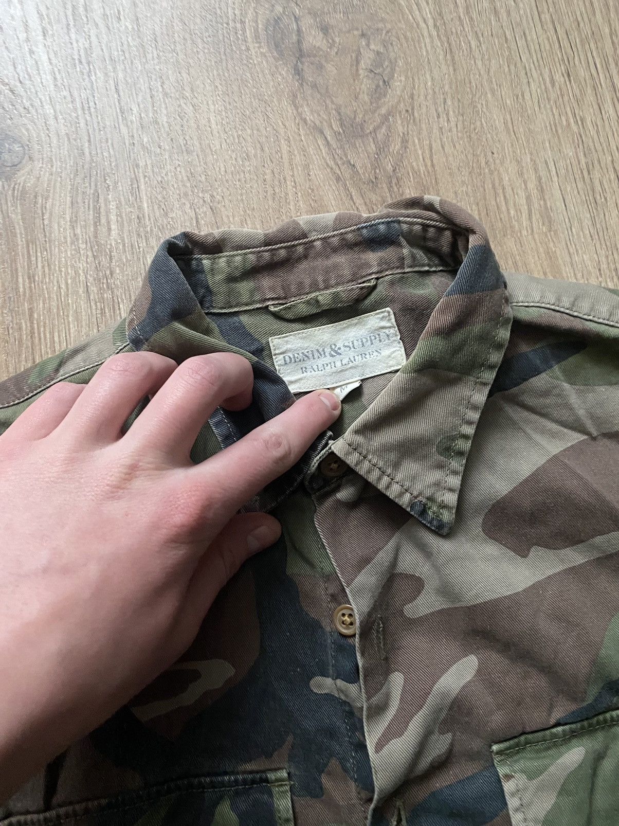 Denim & Supply Ralph Lauren × Polo Ralph Lauren × Vintage Vintage Polo Ralph Lauren Denim supply Y2K camo button shirt Size US M / EU 48-50 / 2 - 4 Thumbnail