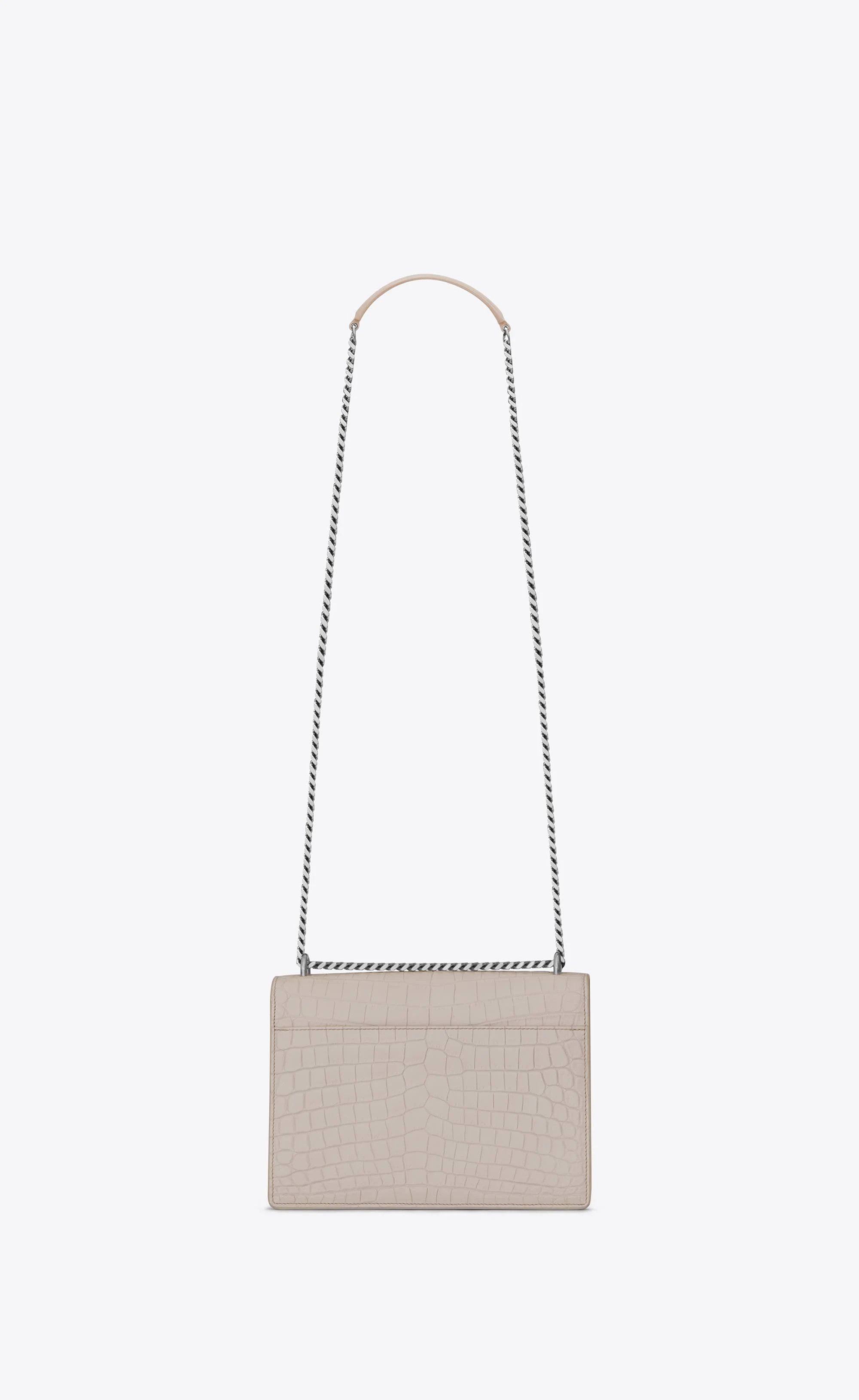 Saint Laurent Paris o1s1wg110924 Size: OS / Sunset Medium Leather Bag in White Size ONE SIZE - 2 Thumbnail